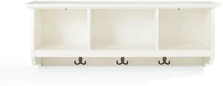 CF6004-WH Brennan White Entryway Storage Shelf-5