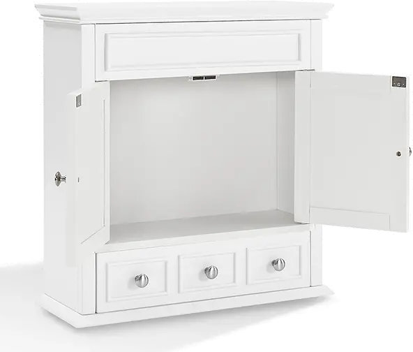 CF7004-WH Lydia Cream Bathroom Wall Cabinet-5