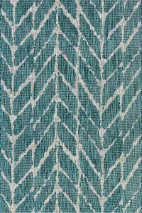 IE-02/8X11/ISLE Isle 8 x 11 Teal and Gray Indoor/Outdoor Area Rug