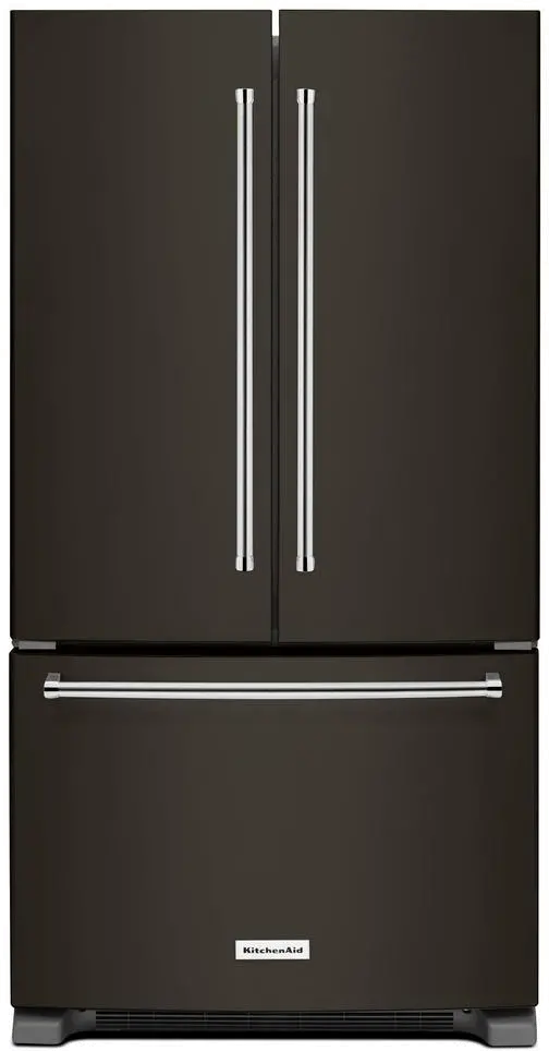KRFC300EBS KitchenAid 20 cu ft French Door Refrigerator - Counter Depth Black Stainless Steel-1