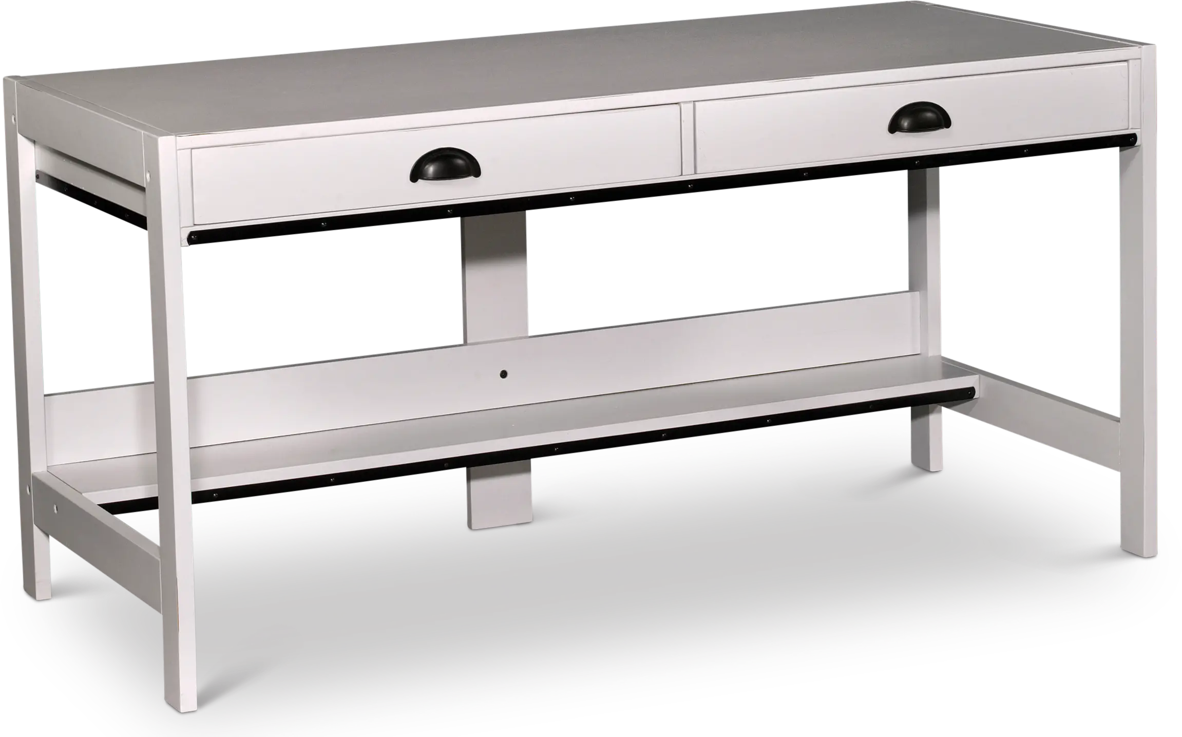 EB142AW White Modern Wood Desk - Urban Options-1