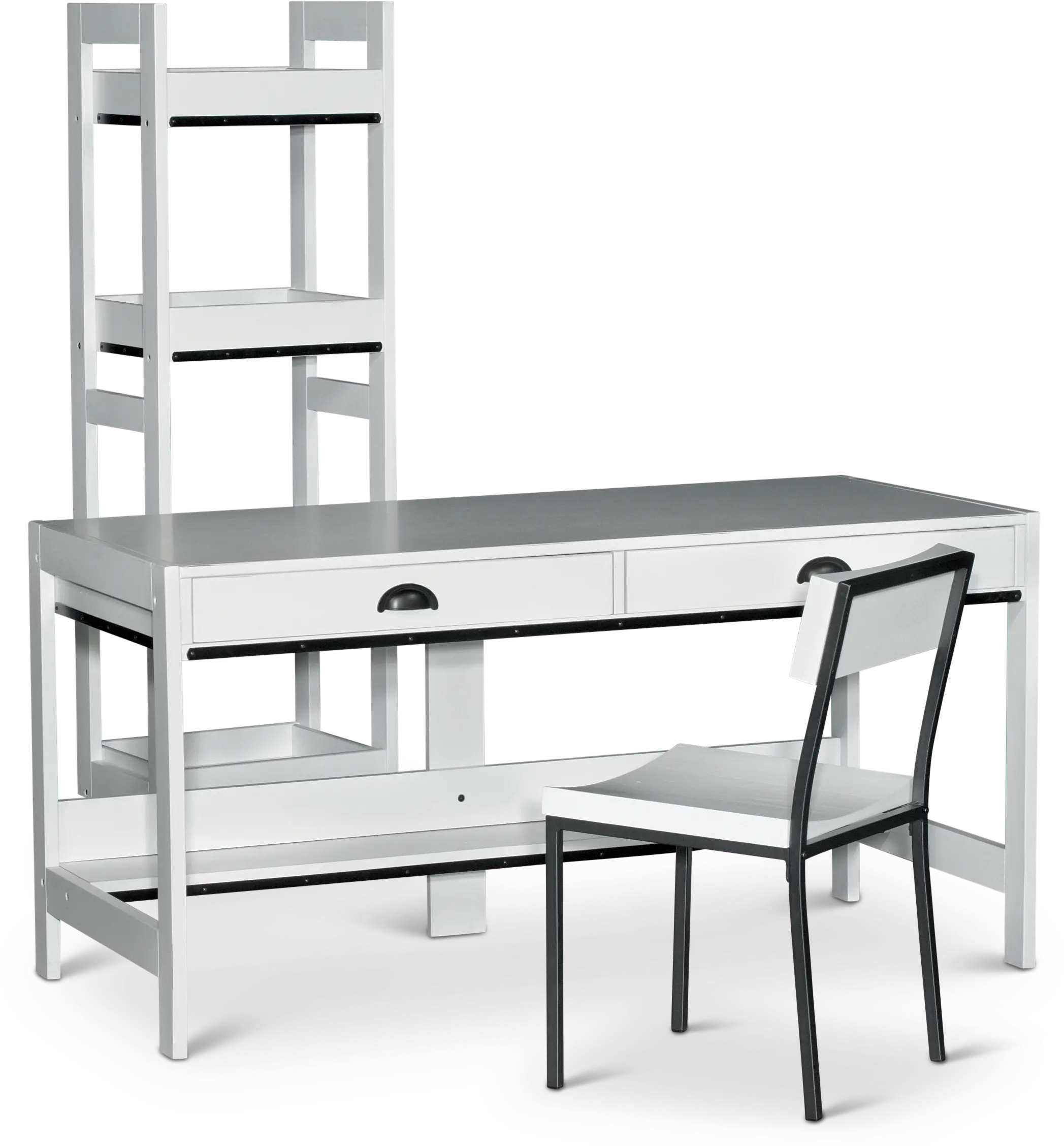 EB142AW White Modern Wood Desk - Urban Options-2