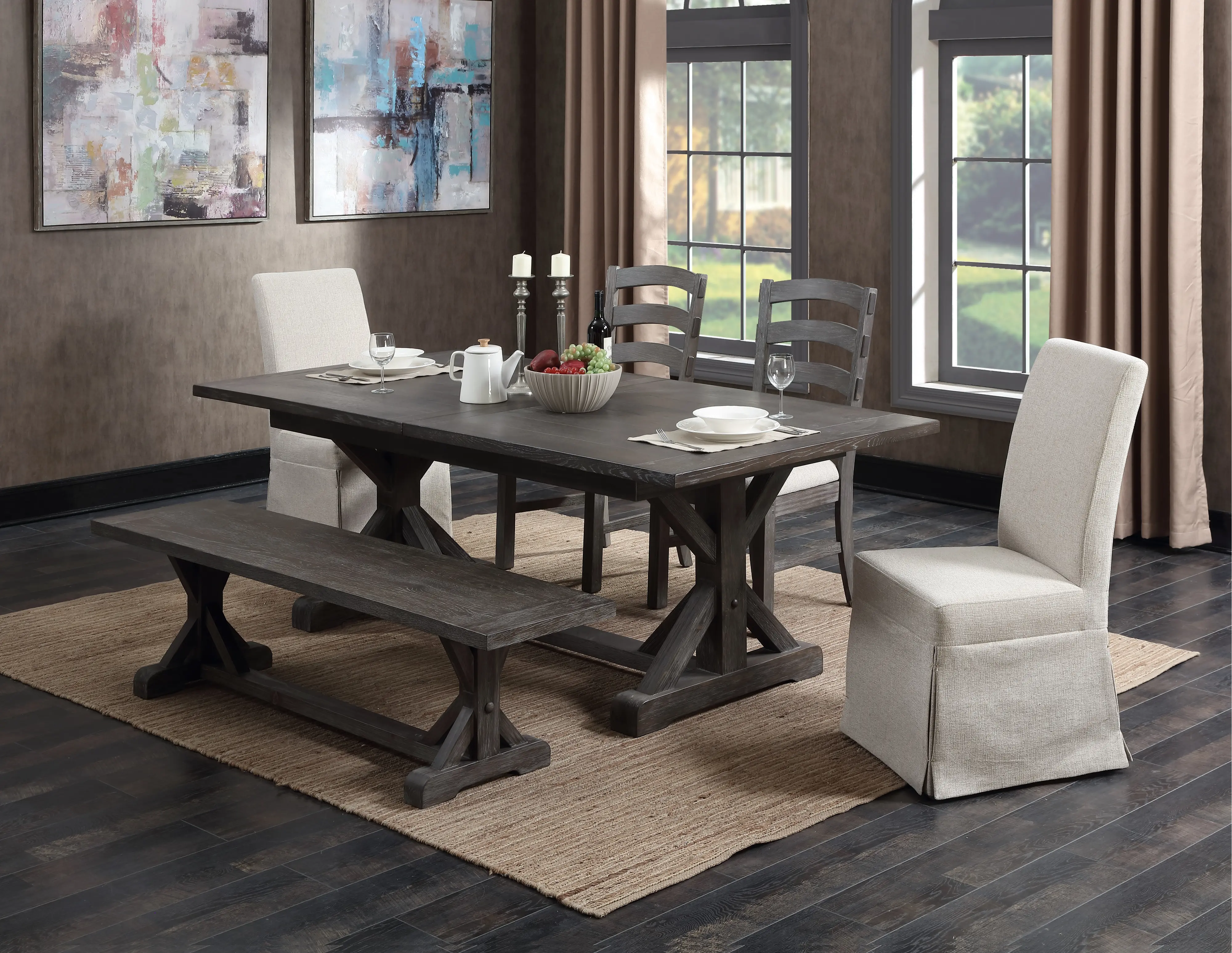Paladin Charcoal Upholstered Dining Chair-4