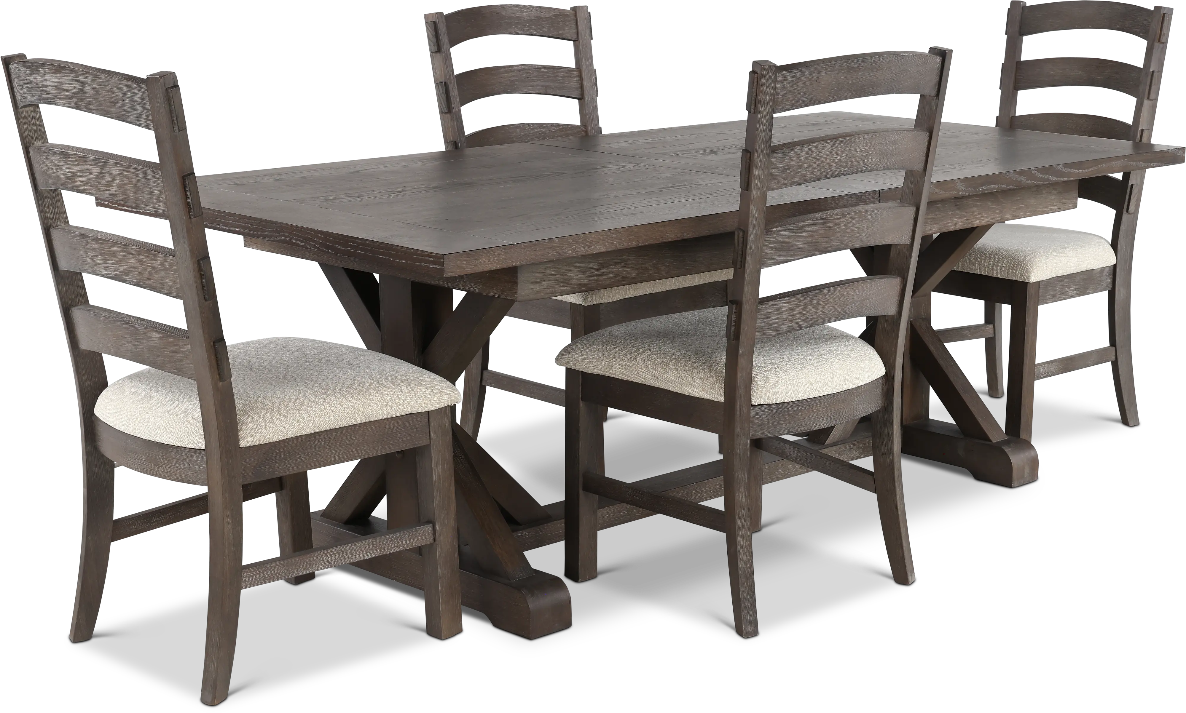 Paladin Charcoal 5 Piece Dining Set-1