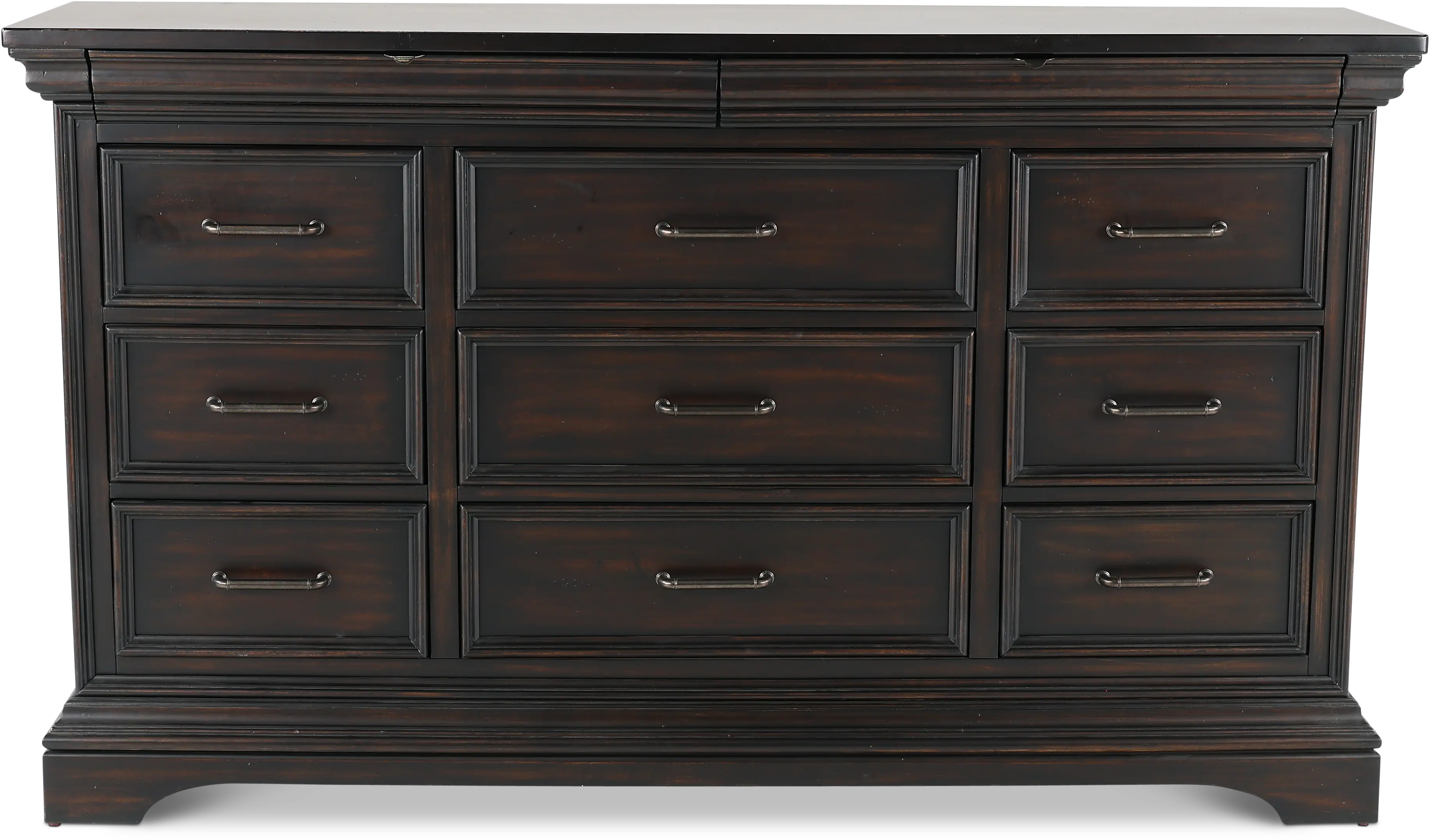 Caldwell Dark Brown Dresser-1