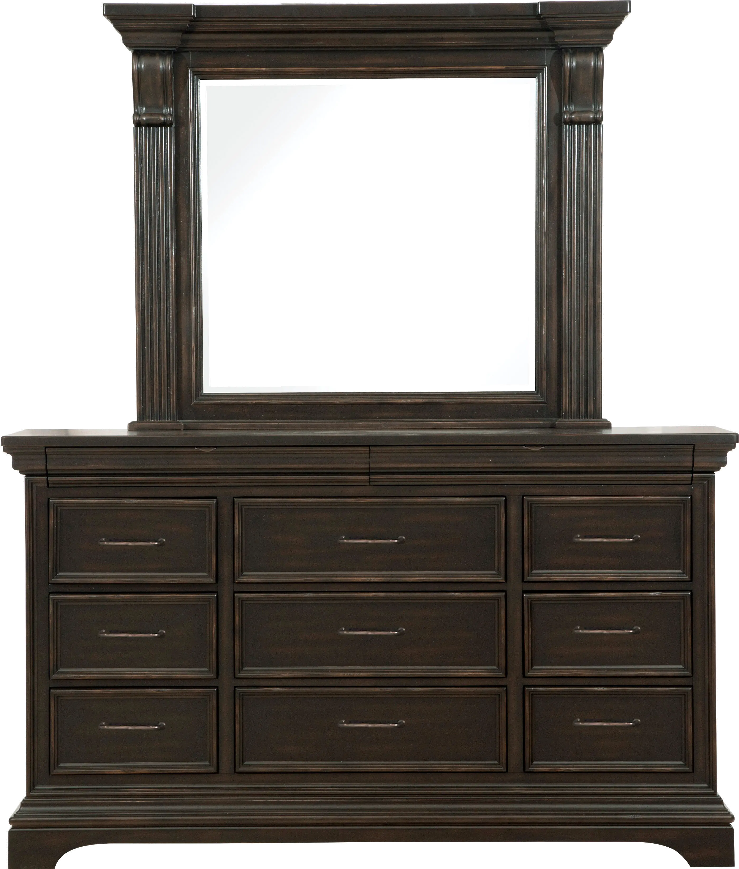 Caldwell Dark Brown Dresser-4