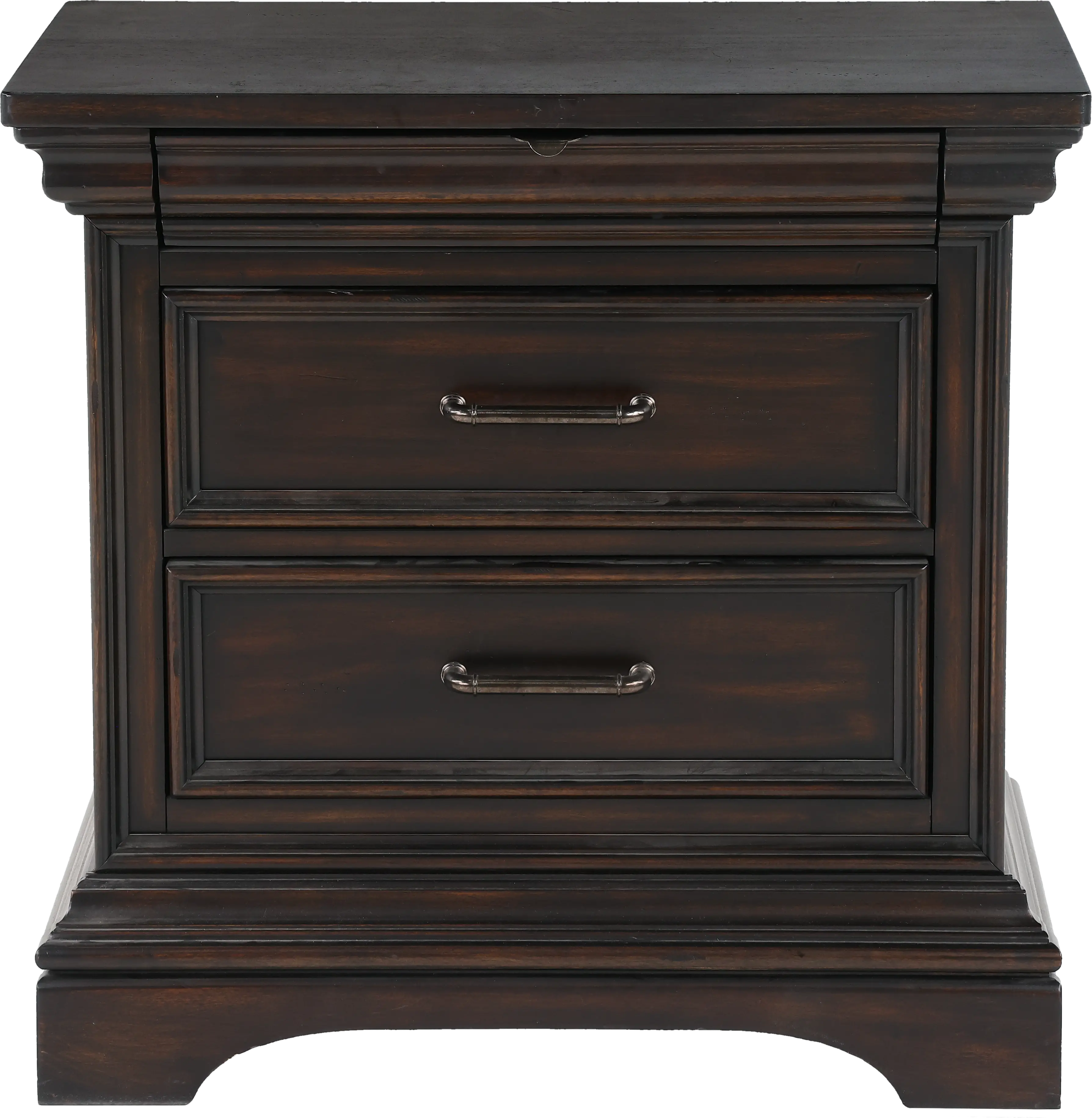 Caldwell Dark Brown Nightstand-1