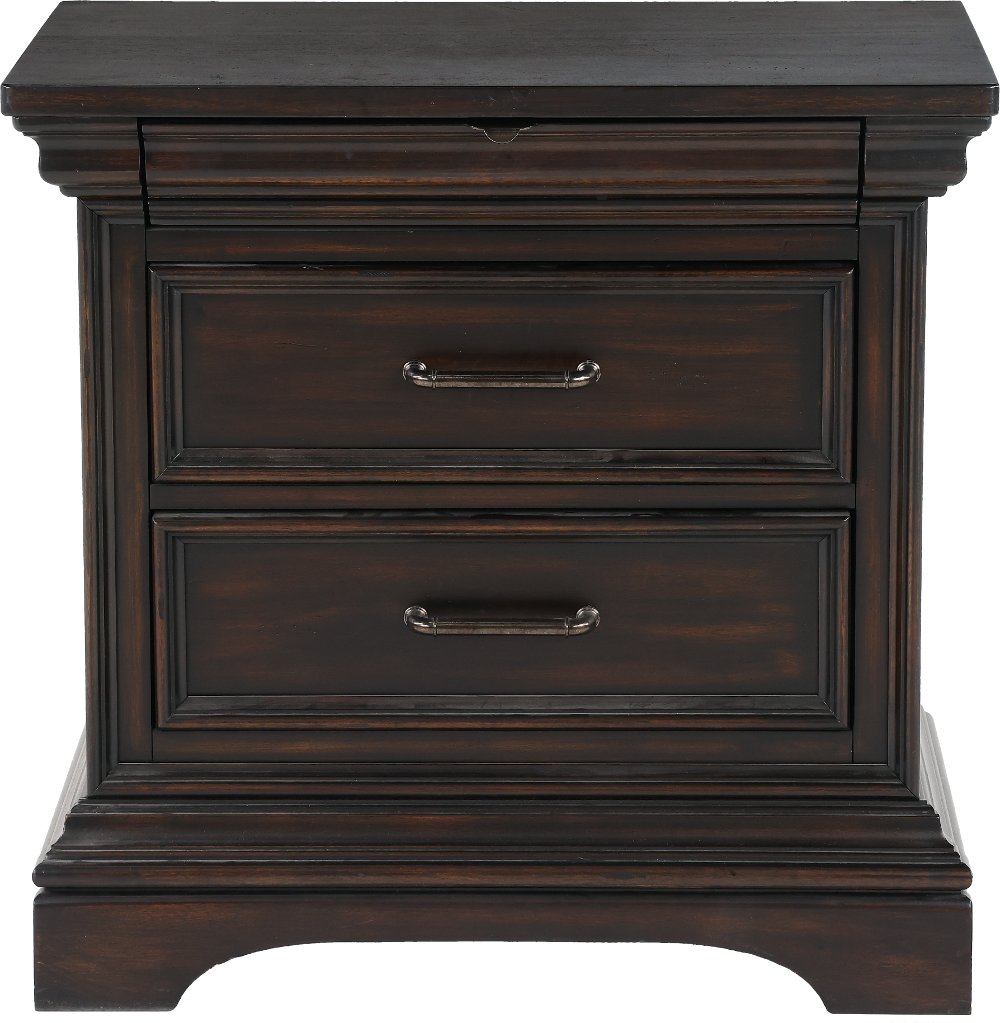 Caldwell Dark Brown Nightstand