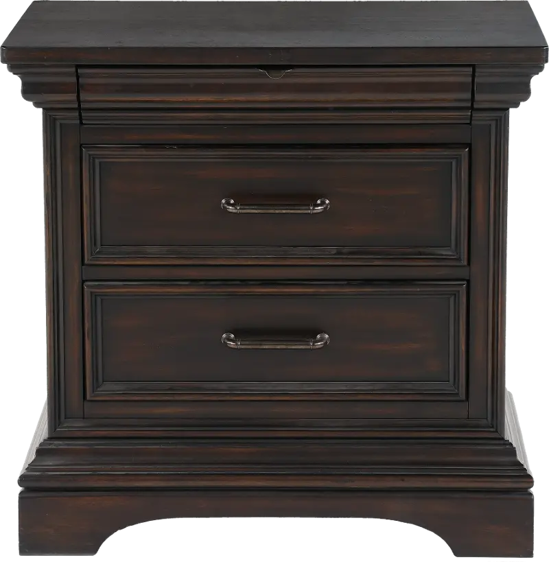 Caldwell Dark Brown Nightstand