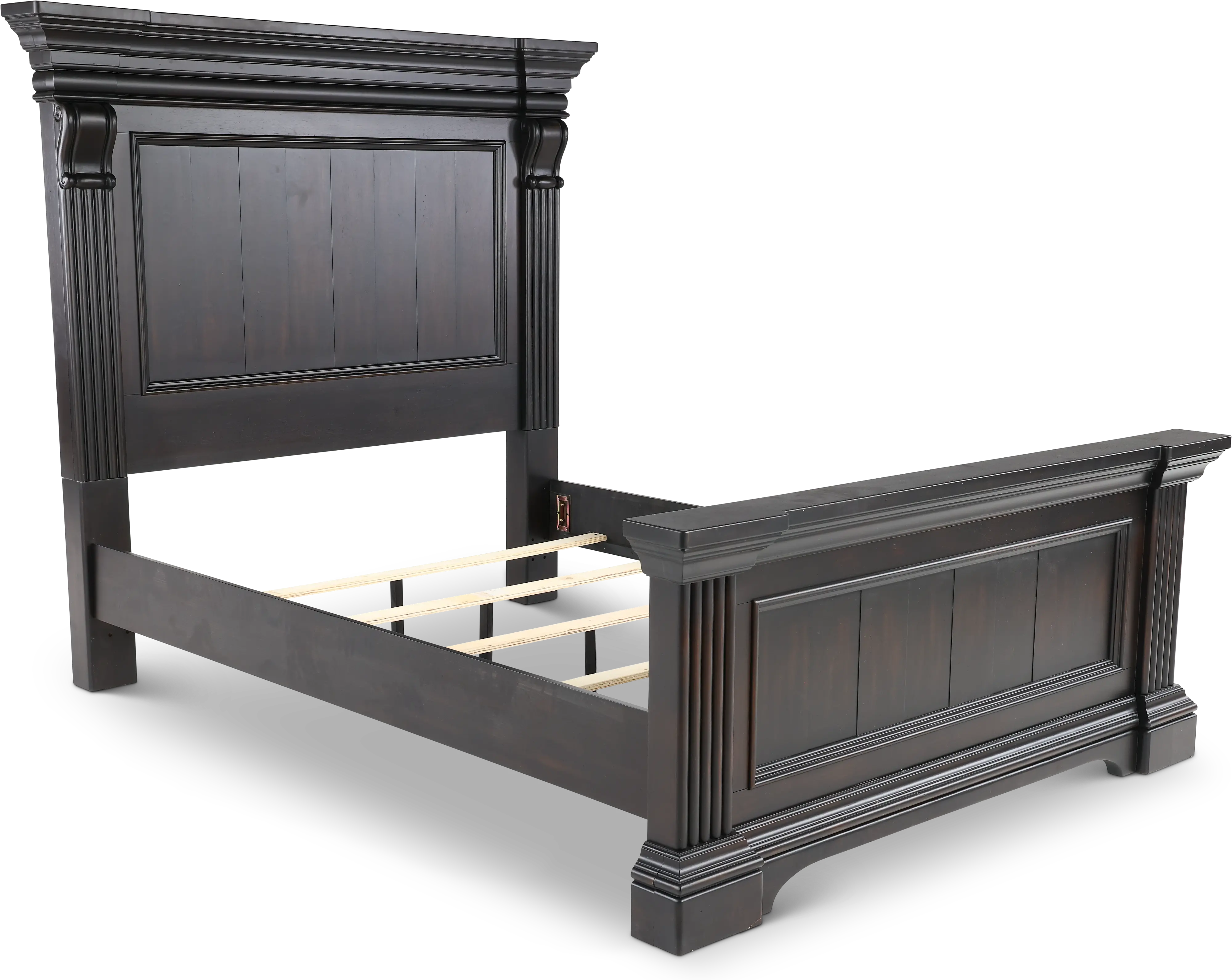 Caldwell Dark Brown King Bed-8