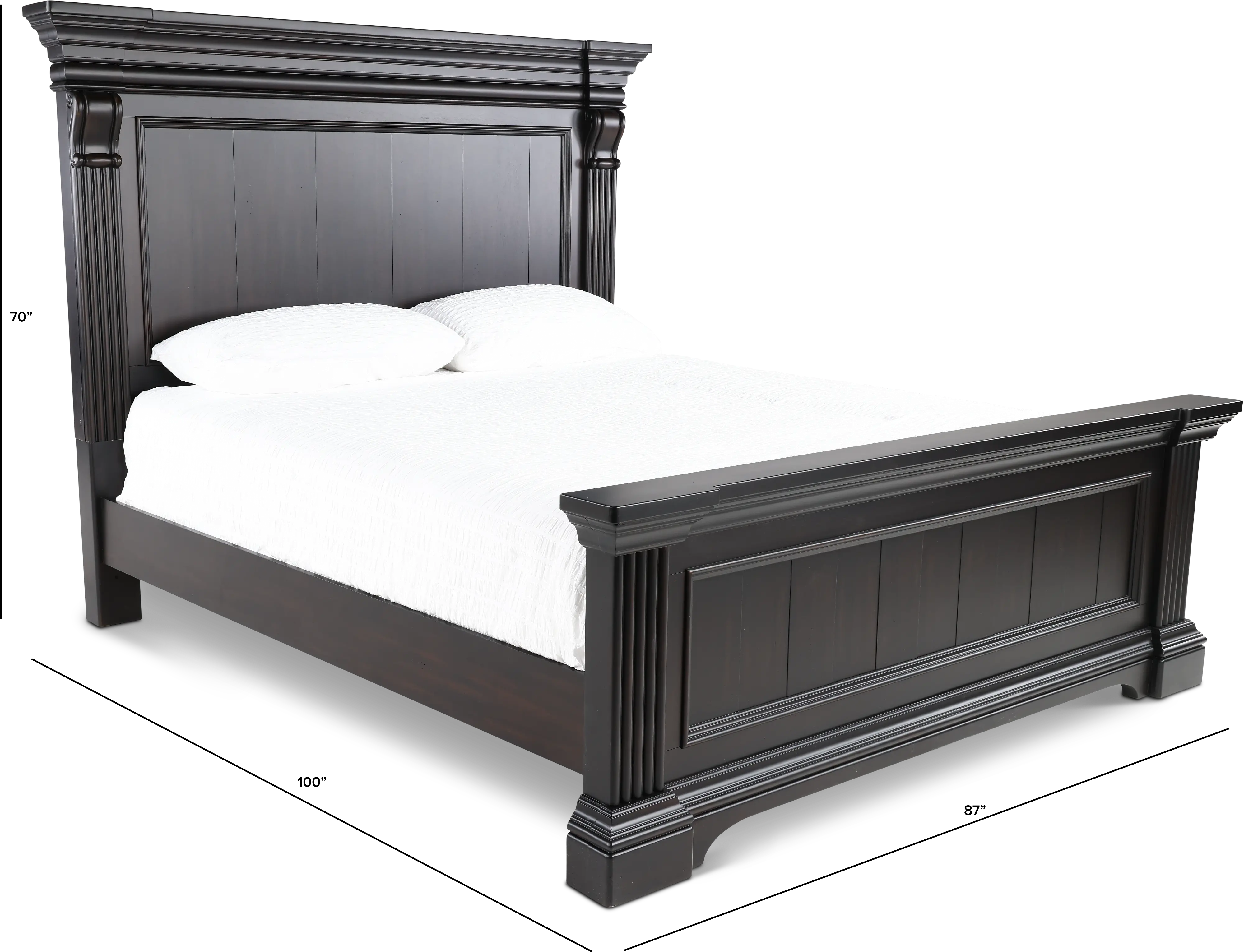 Caldwell Dark Brown California King Bed-4