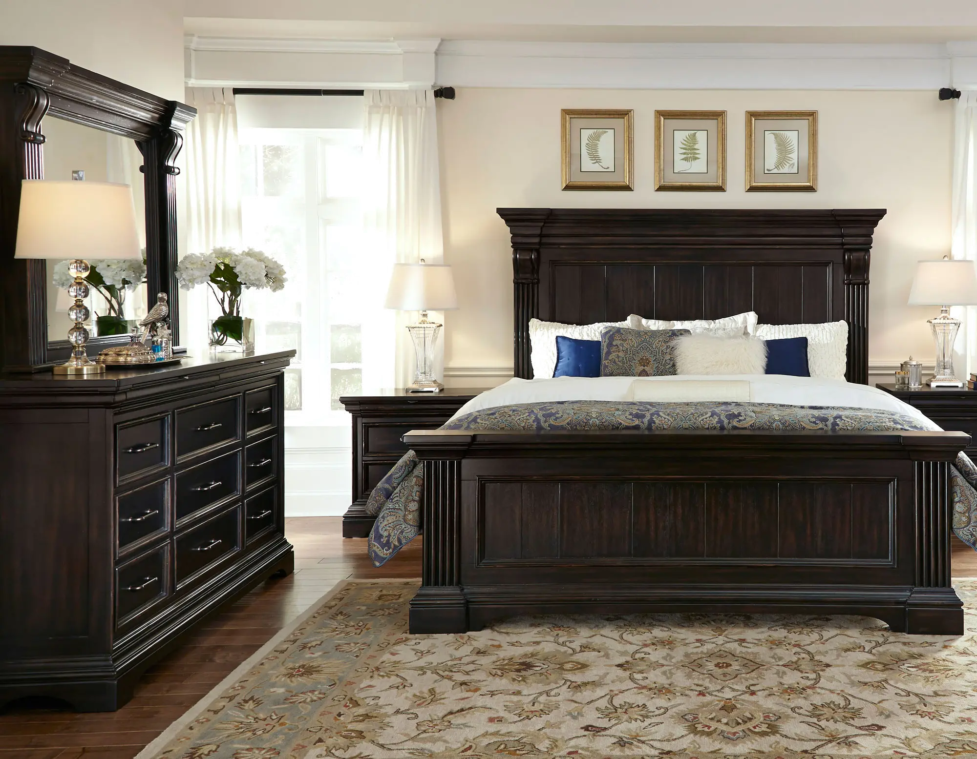Caldwell Dark Brown 4 Piece Queen Bedroom Set-2
