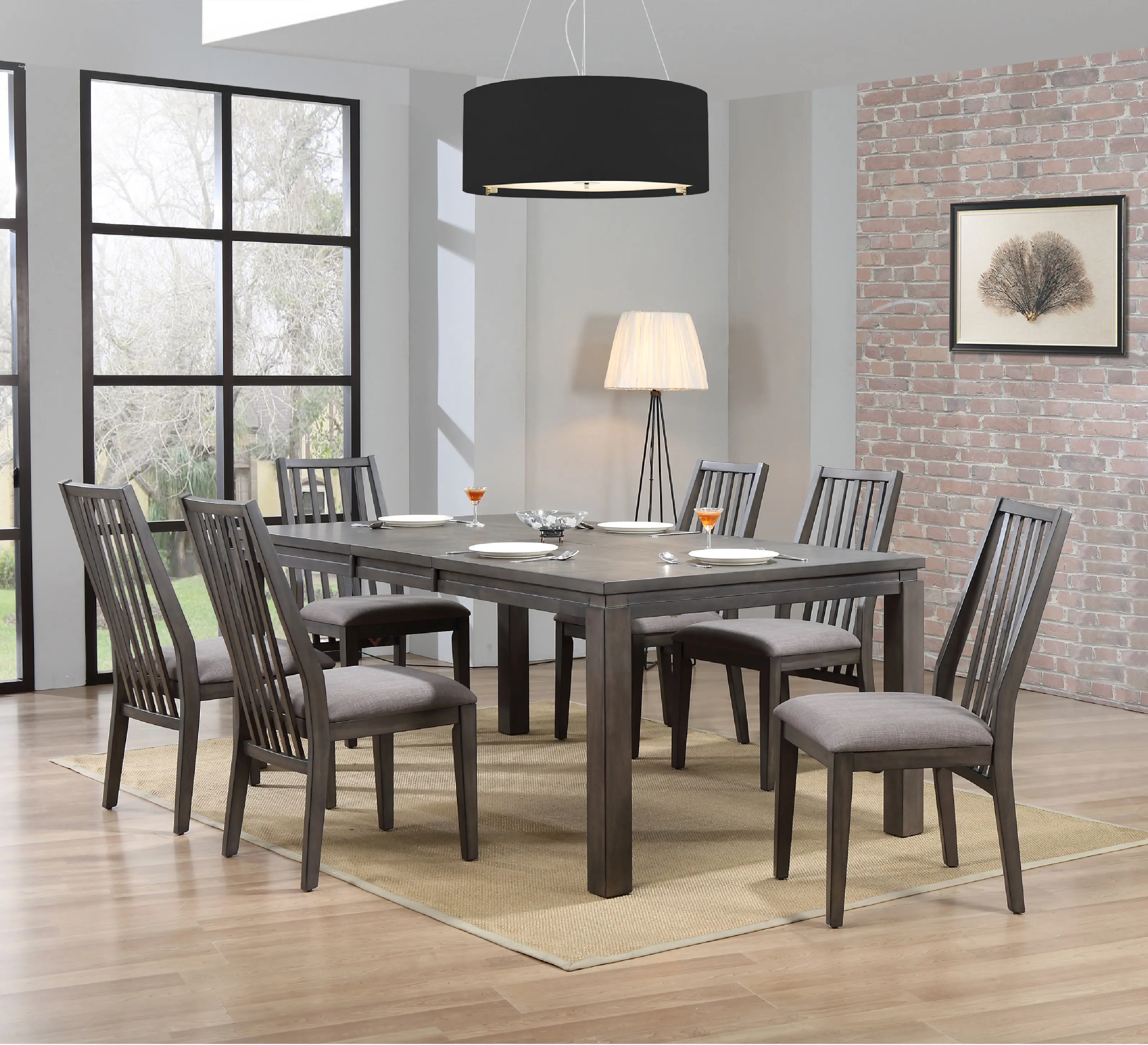 Hartford Gray Dining Room Table-8