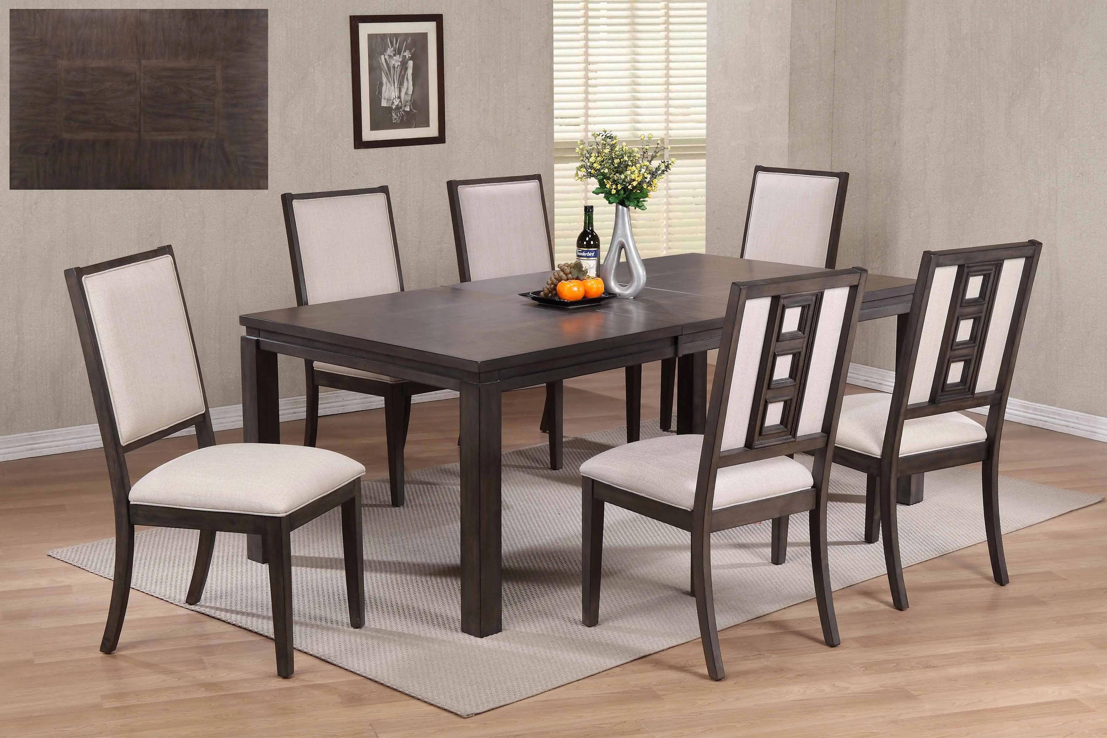 Hartford Gray 5 Piece Dining Set-2