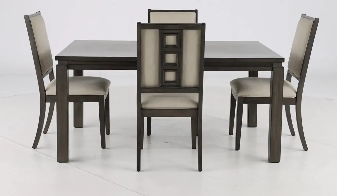 Hartford Gray 5 Piece Dining Set-4