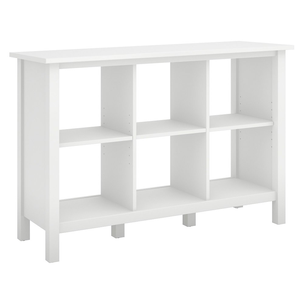 Broadview Pure White 6 Cube Storage Bookcase