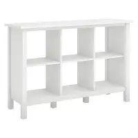 BDB145WH-03 Broadview Pure White 6 Cube Storage Bookcase
