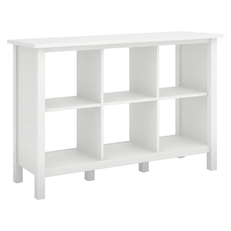Broadview Pure White 6 Cube Storage Bookcase