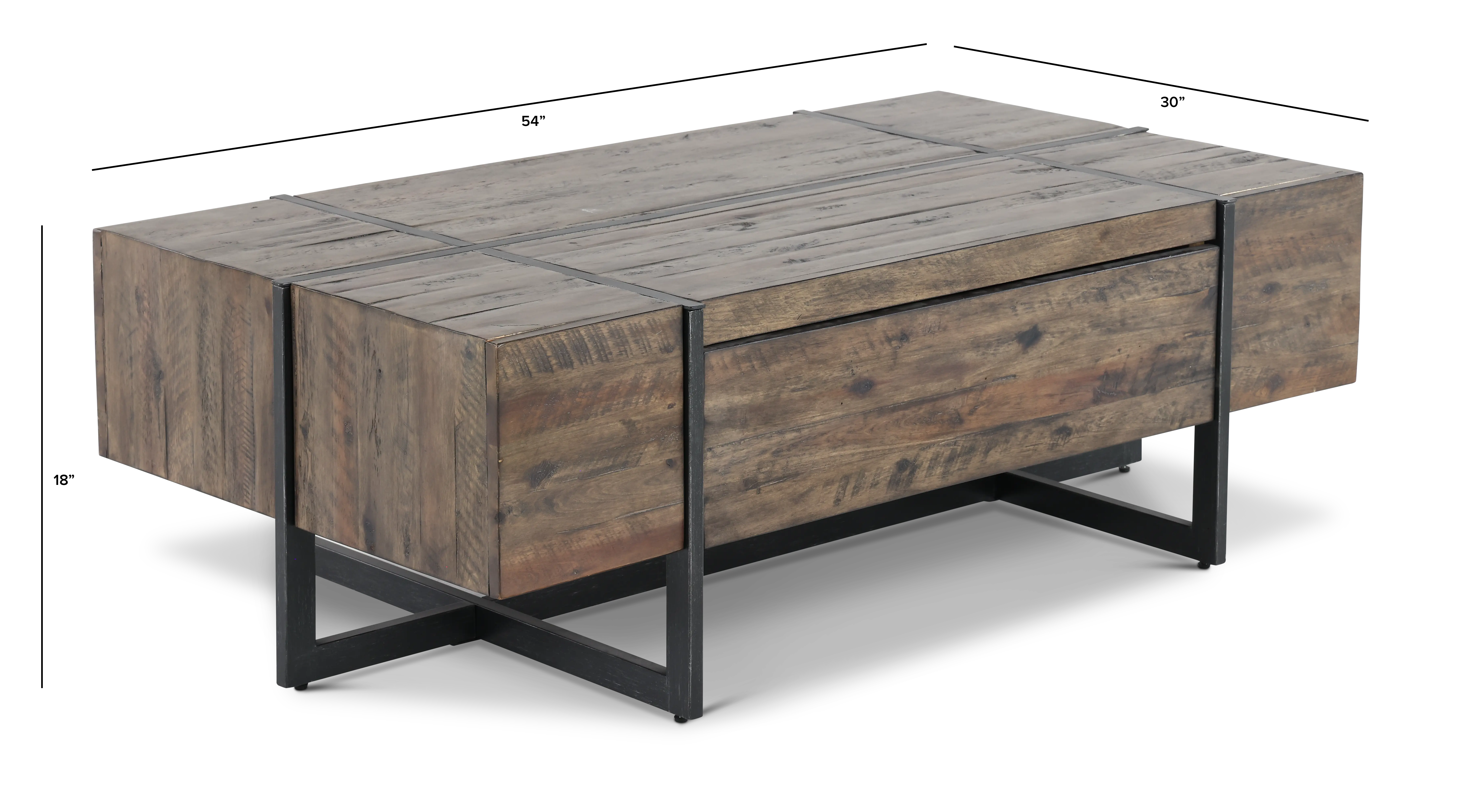 Modern Timber Brown Coffee Table-3