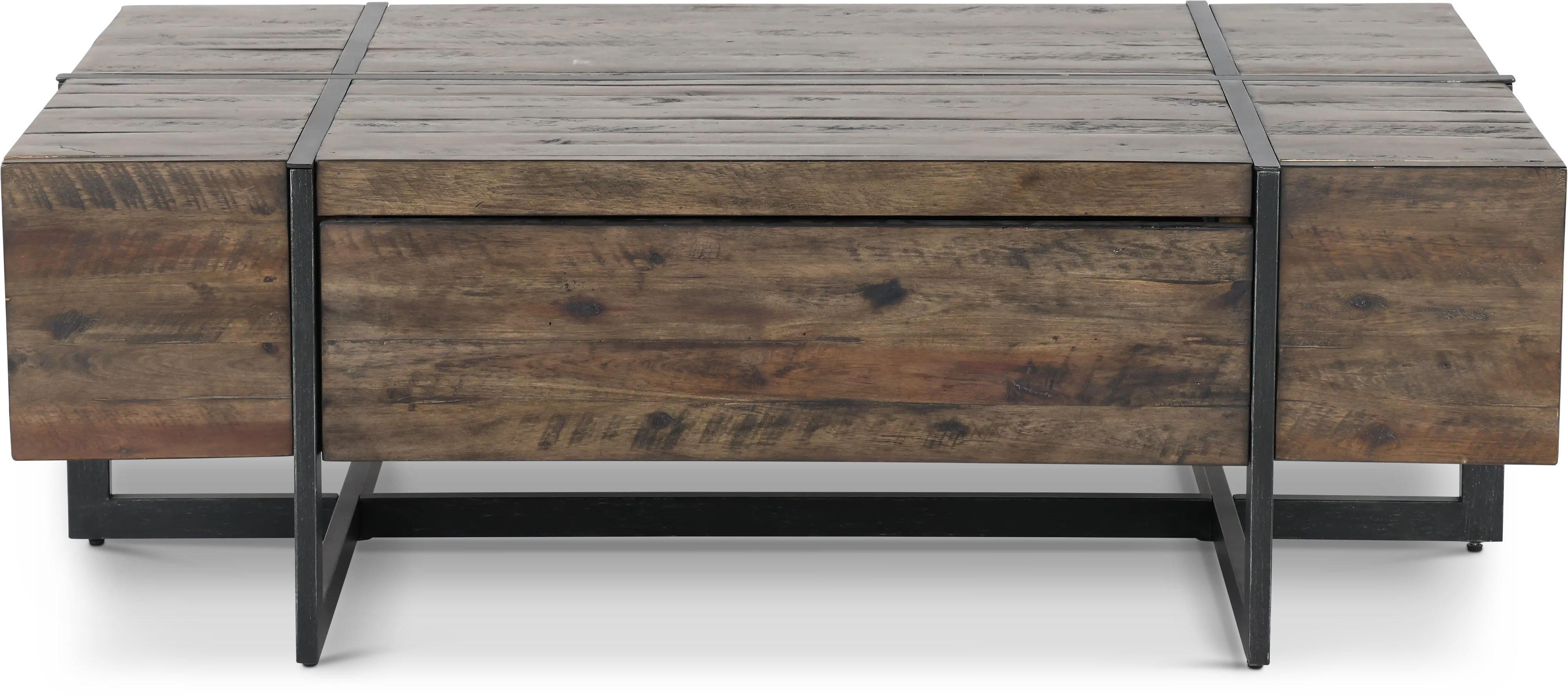 Modern Timber Brown Wood Coffee Table-1
