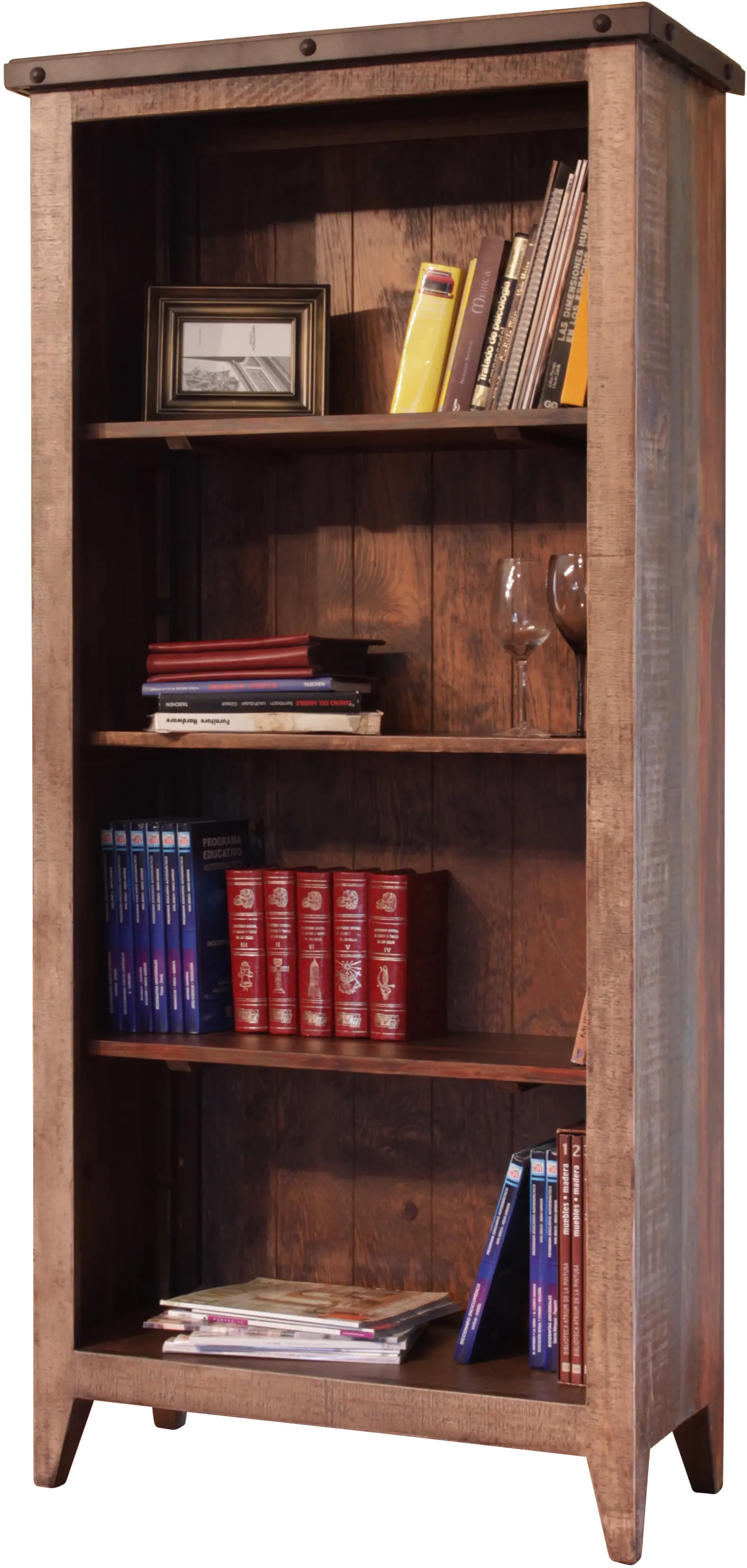 Antique Pine Bookcase-8