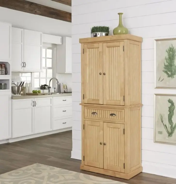 5055-69 Nantucket Natural Maple Tall Storage Pantry-2