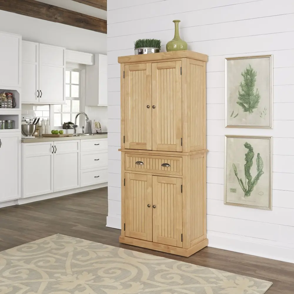 5055-69 Nantucket Natural Maple Tall Storage Pantry-3