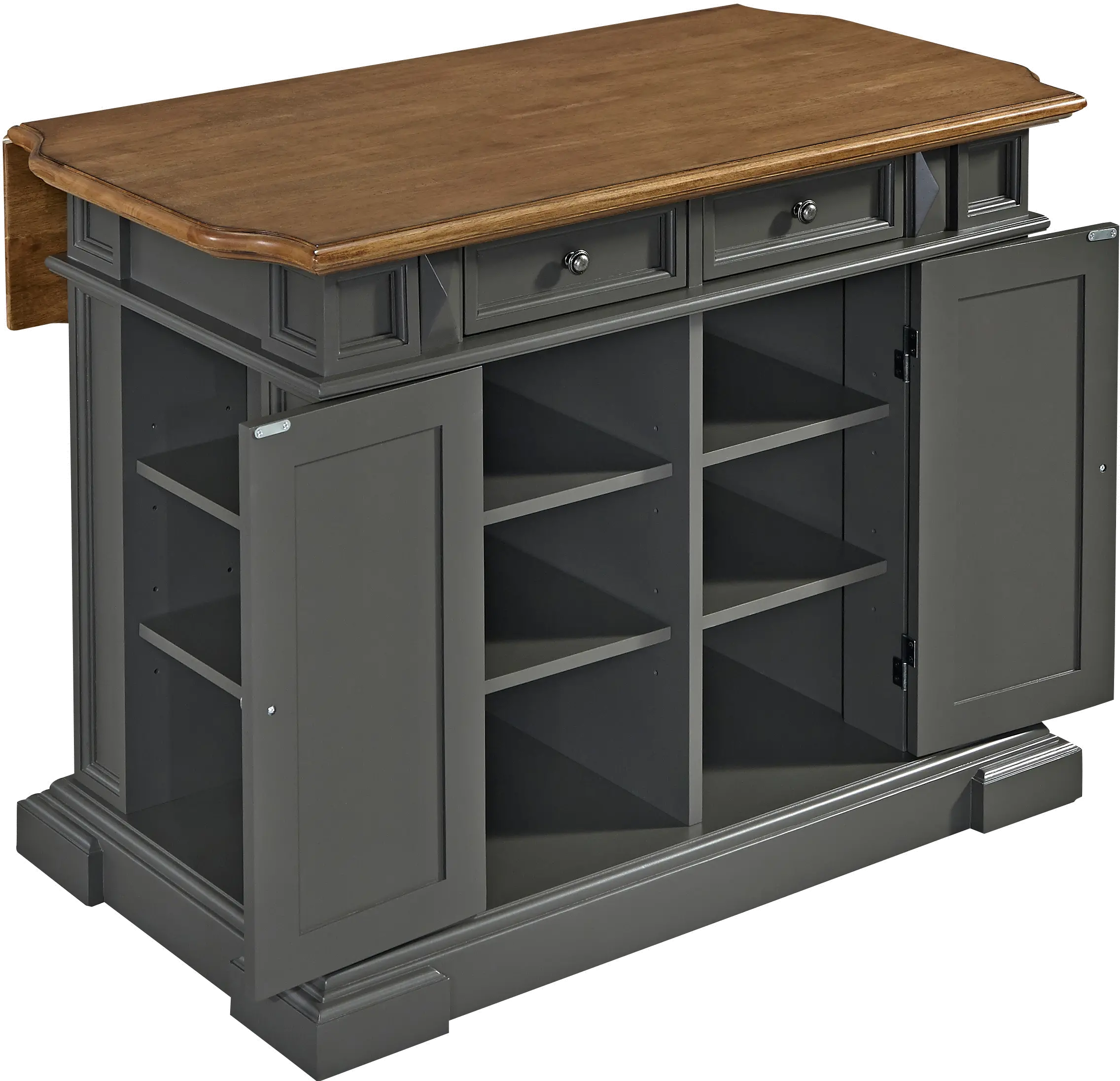 5013-94 Americana Charcoal Gray Kitchen Island-3