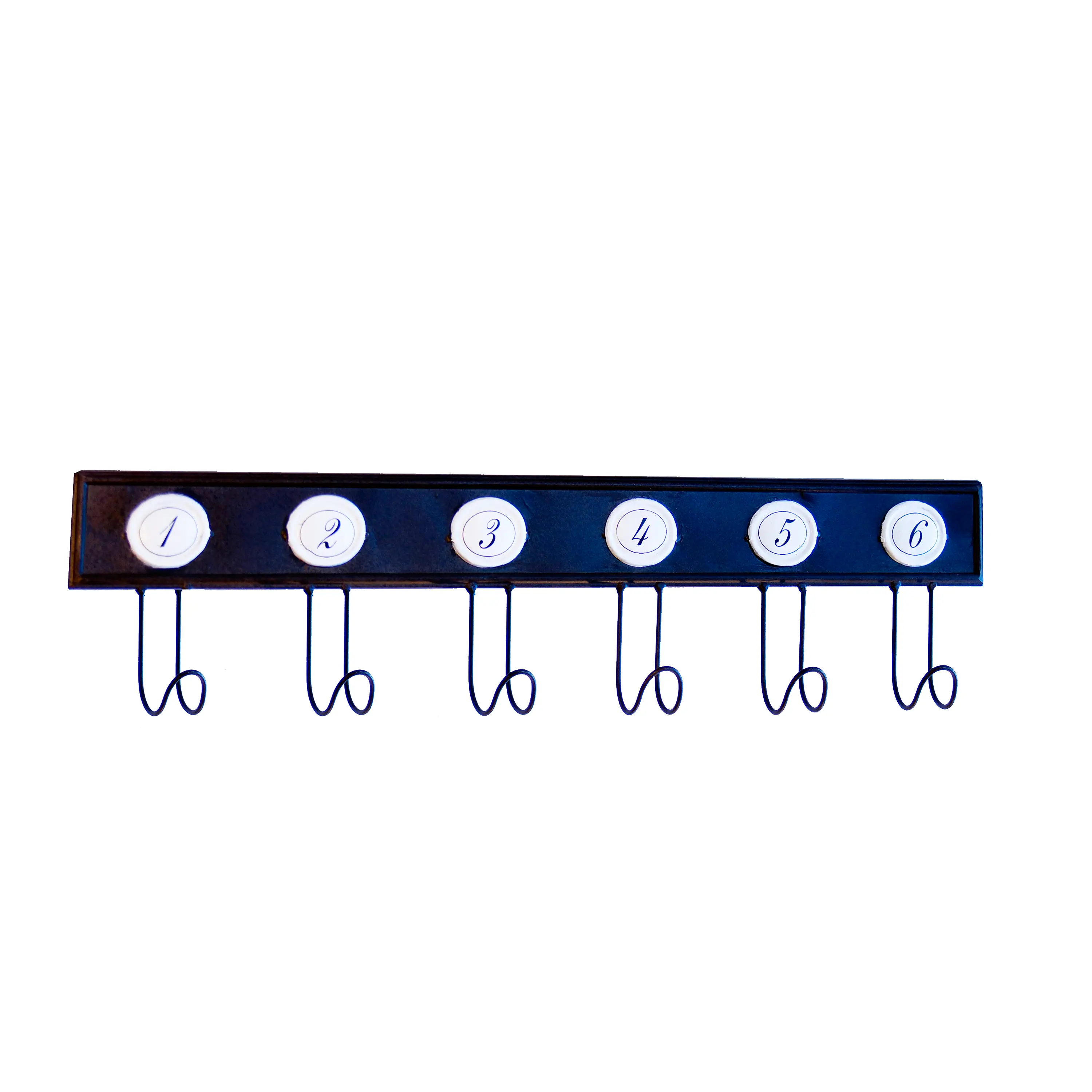 Metal Hook Bar with Numbers-1