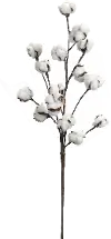 Faux Cotton Branch Stem Spray for Arrangement