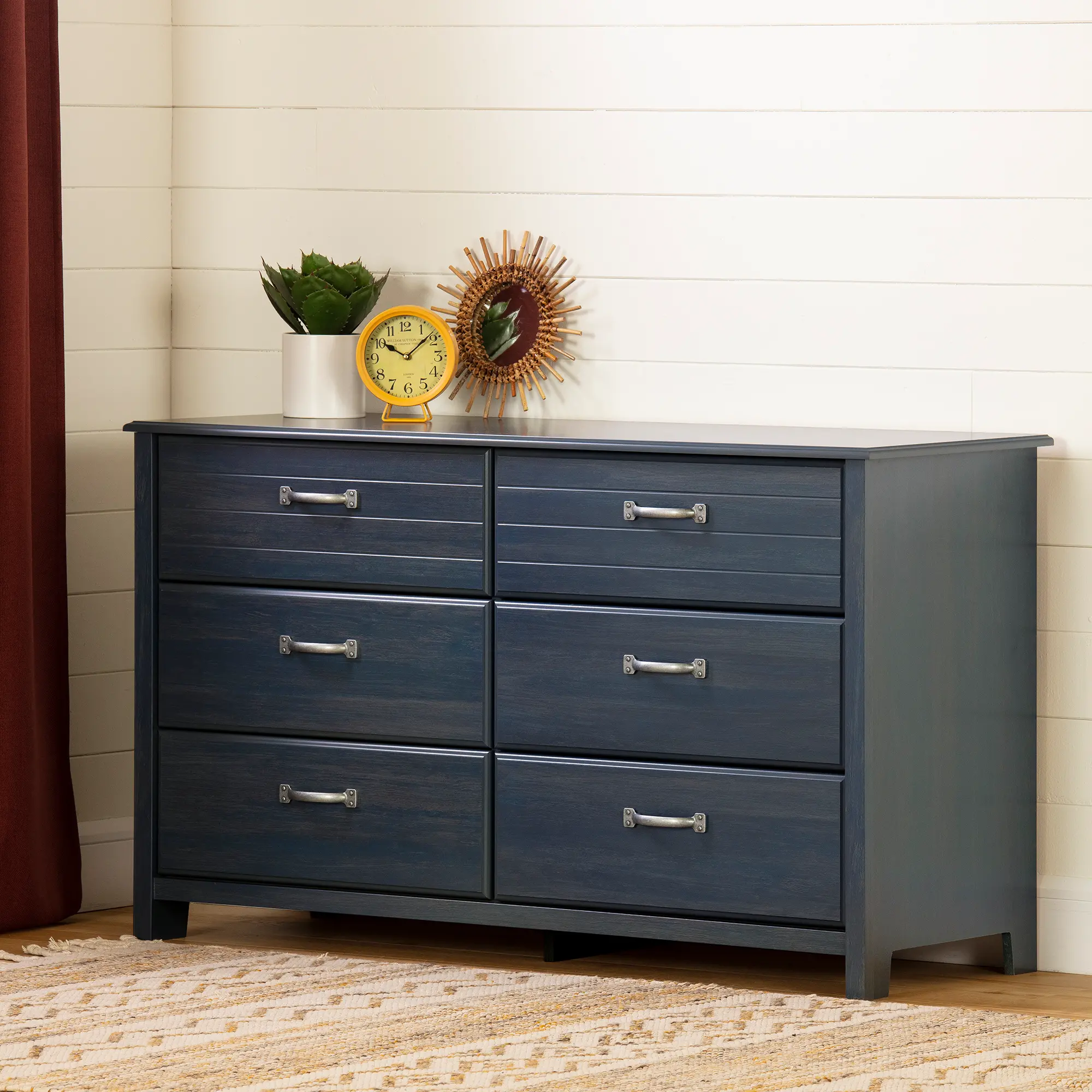 10361 Ulysses Blue 6-Drawer Double Dresser - South Shore-2