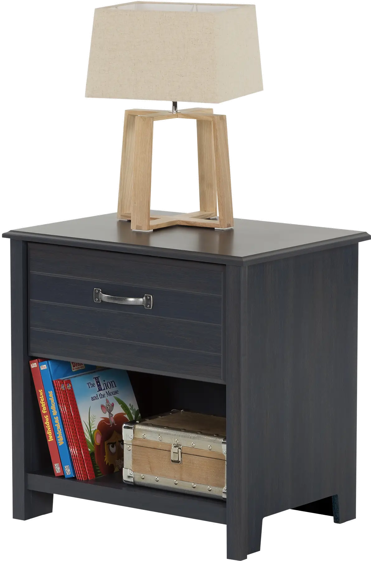 10363 Ulysses Blue 1-Drawer Nightstand - South Shore-3