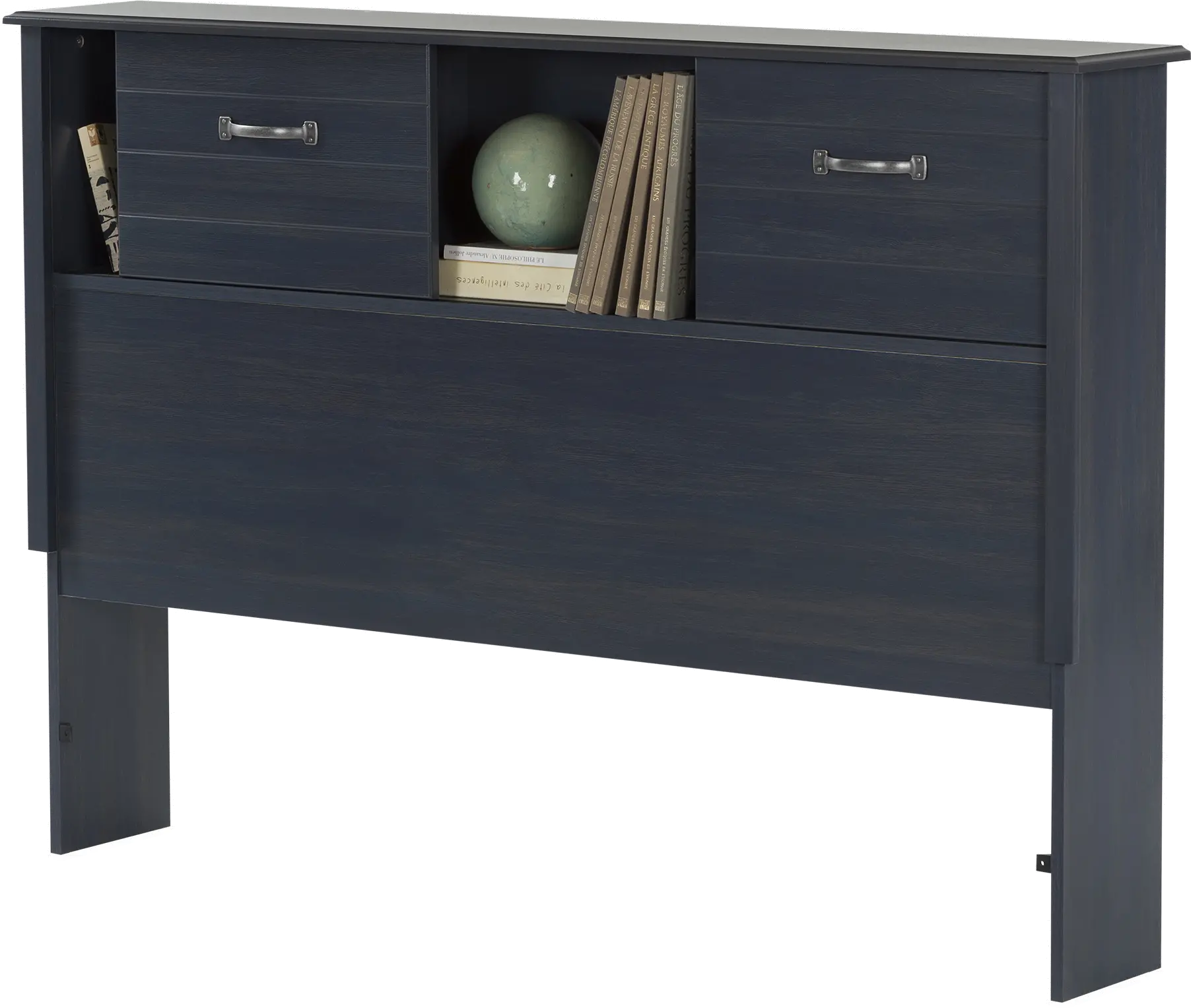 10365 Ulysses Blue Full Bookcase Headboard - South Shore-1