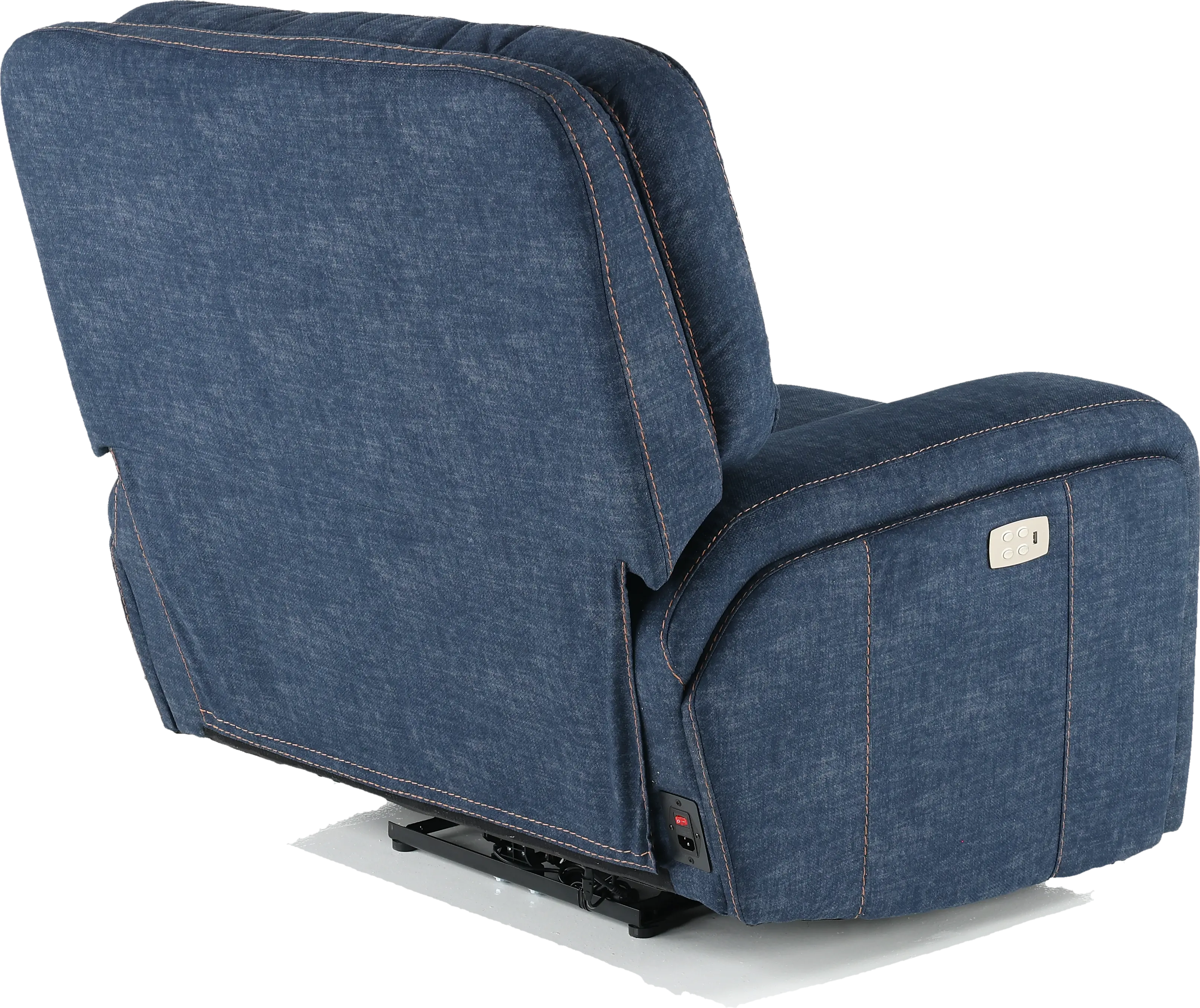 Rock Quarry Indigo Blue Power Recliner-5