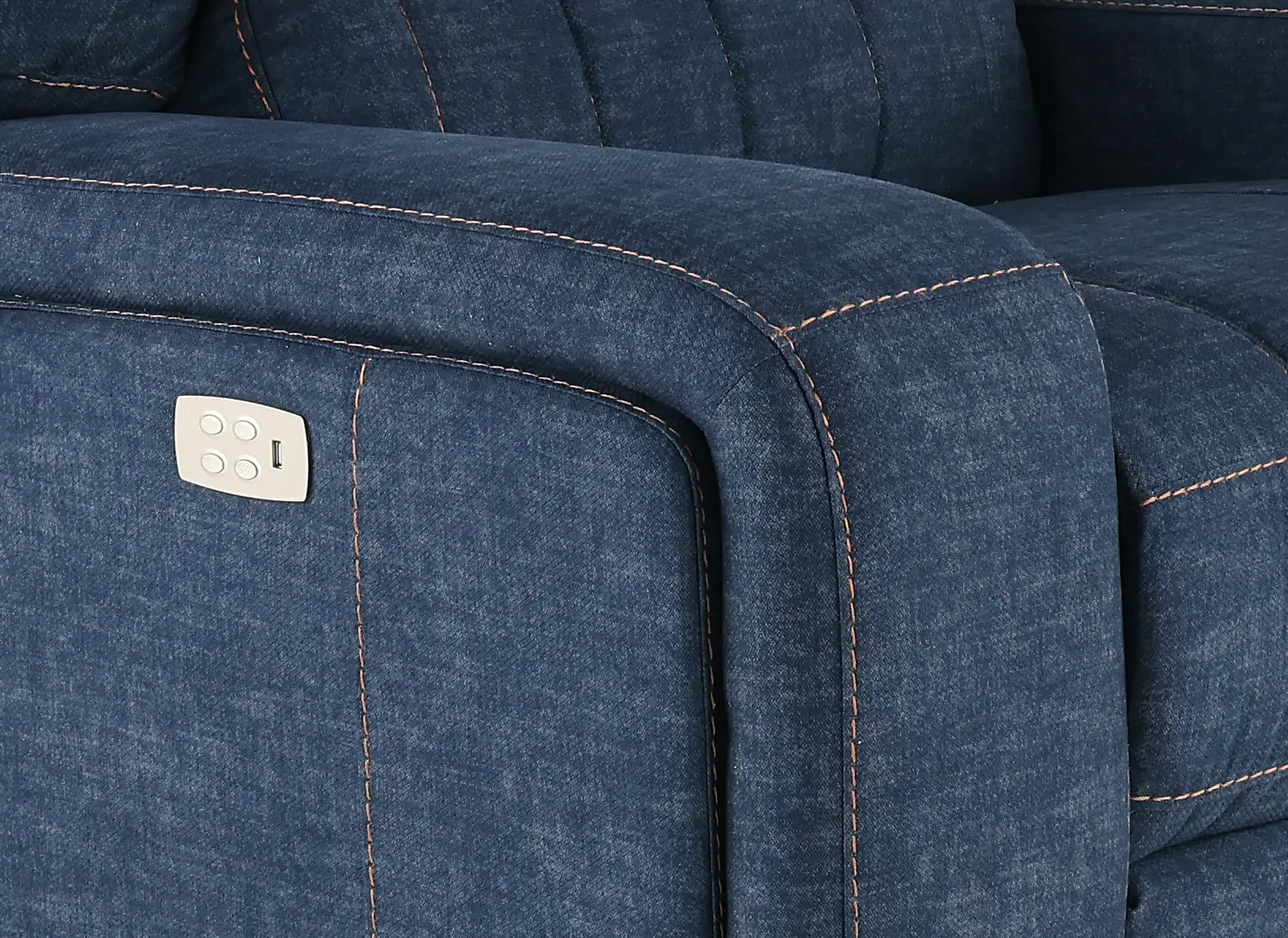 Rock Quarry Indigo Blue Power Recliner-2