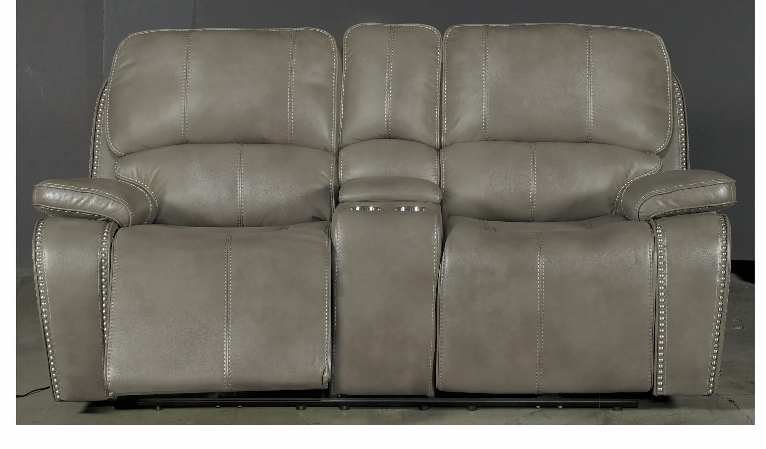 Jamestown Smoke Gray Manual Reclining Loveseat-2