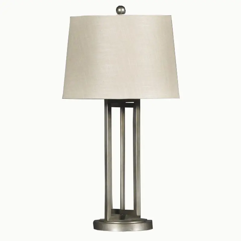 Dark Silver Metal Table Lamp