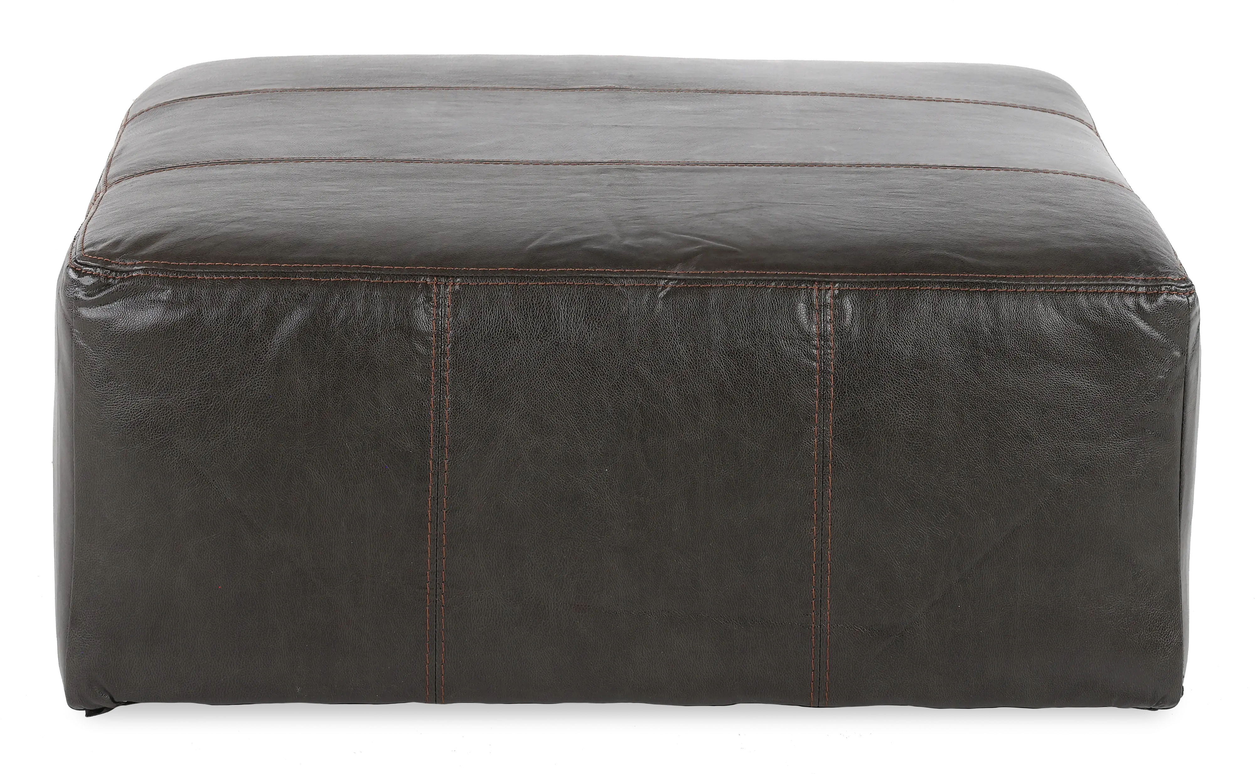 437812 128328 Denali Steel Gray Leather-Match Ottoman-1
