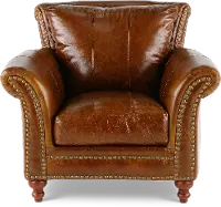 Butler Brown Leather Chair