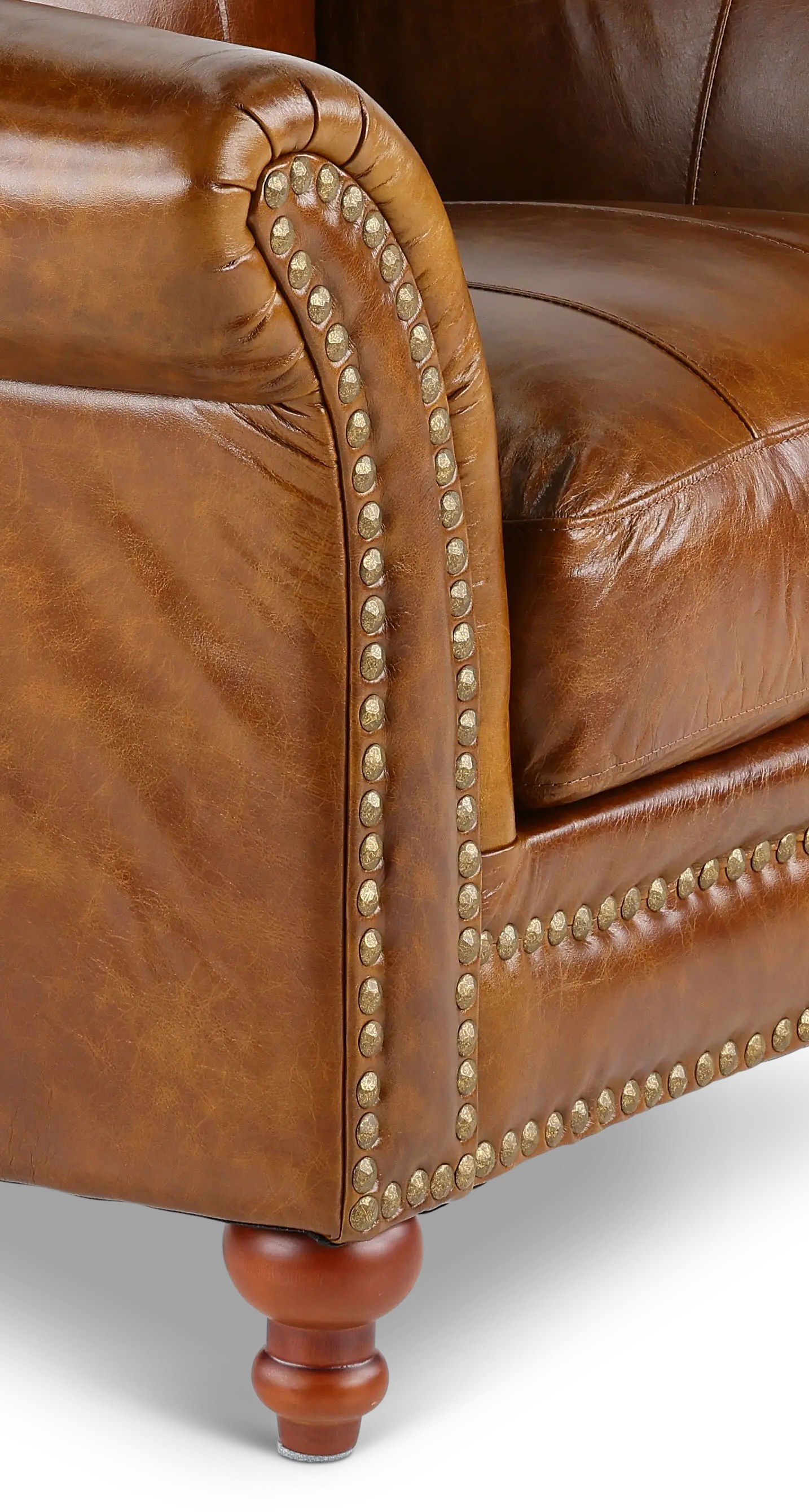 Butler Brown Leather Chair-3
