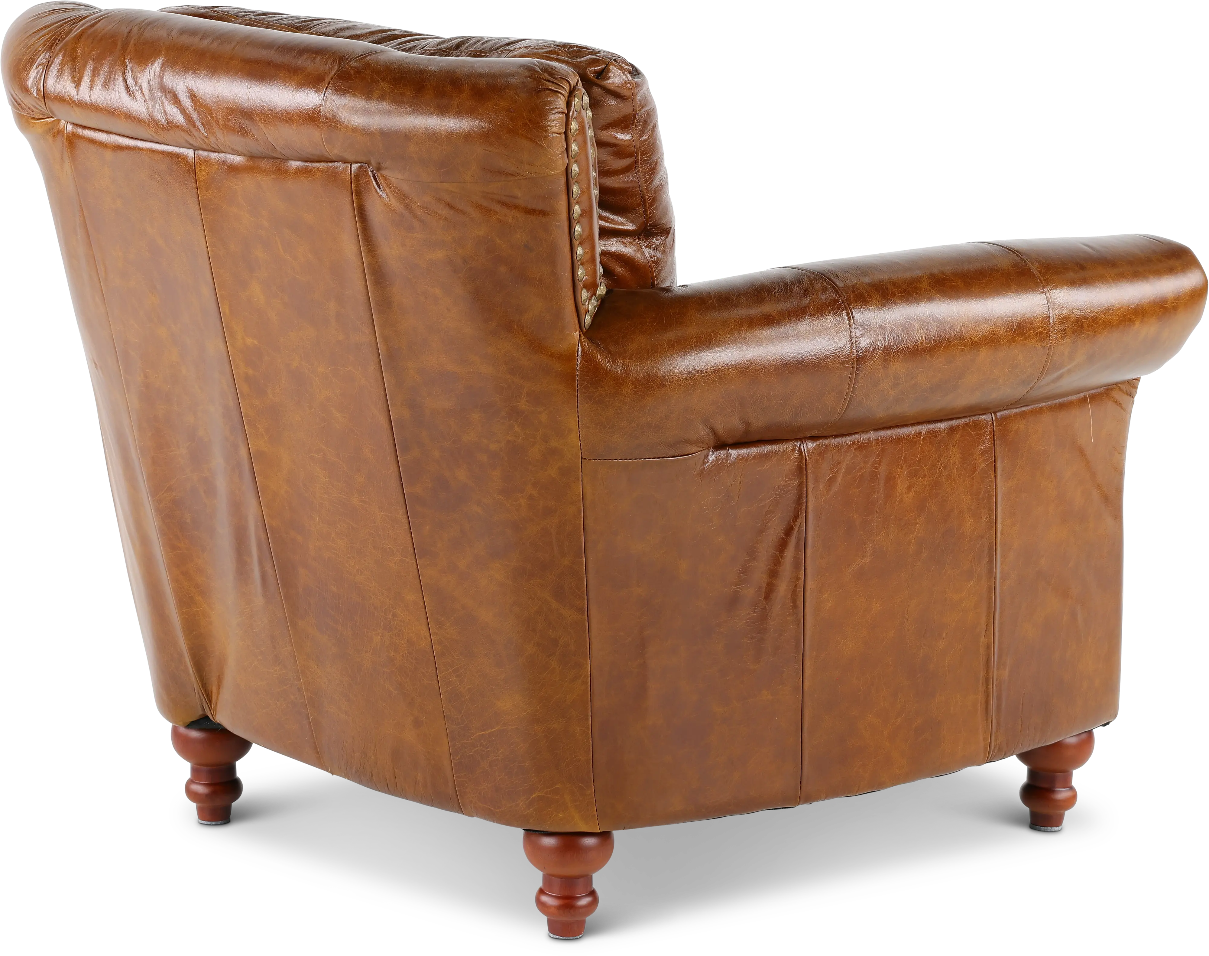 Butler Brown Leather Chair-5