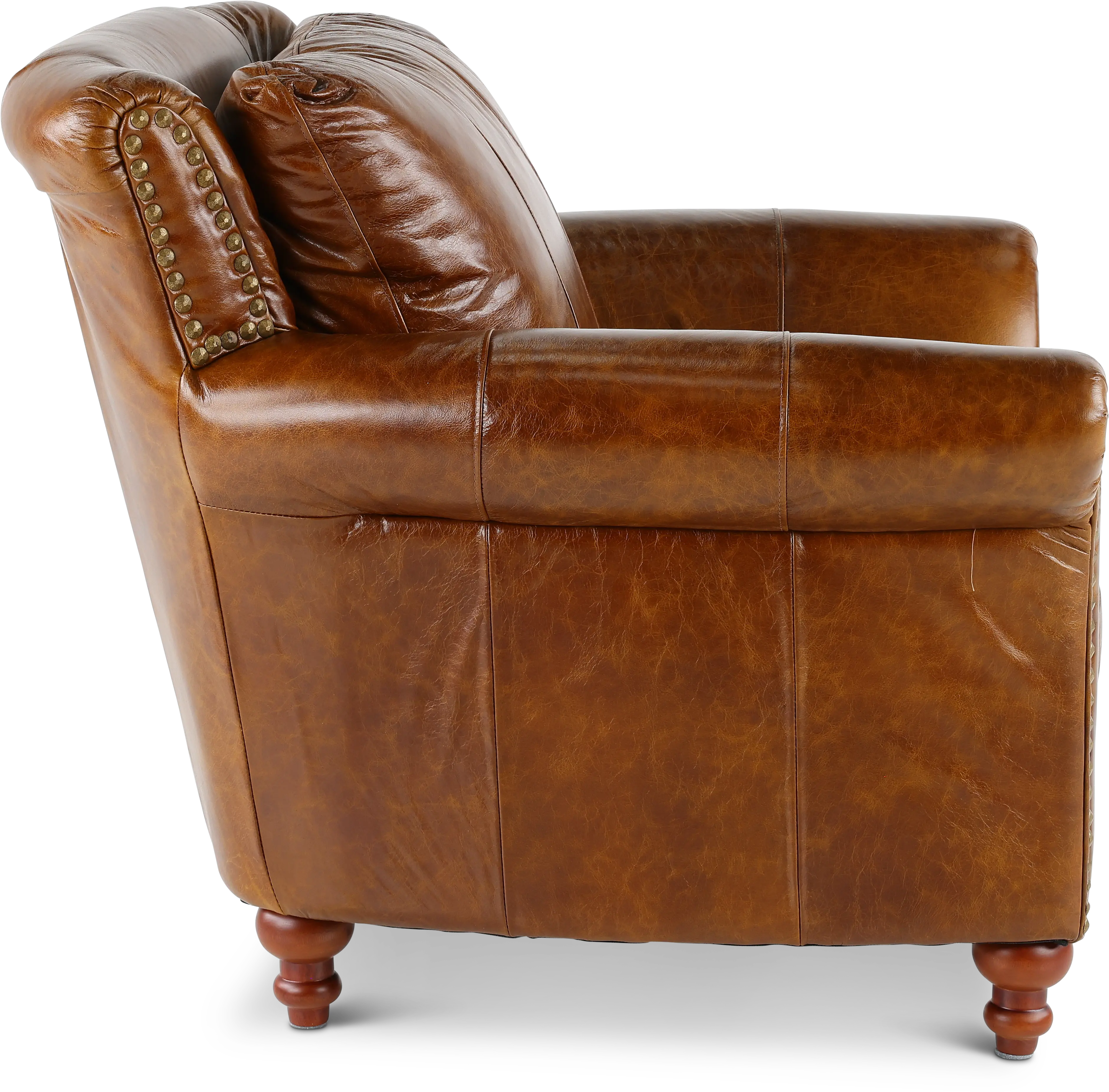 Butler Brown Leather Chair-7
