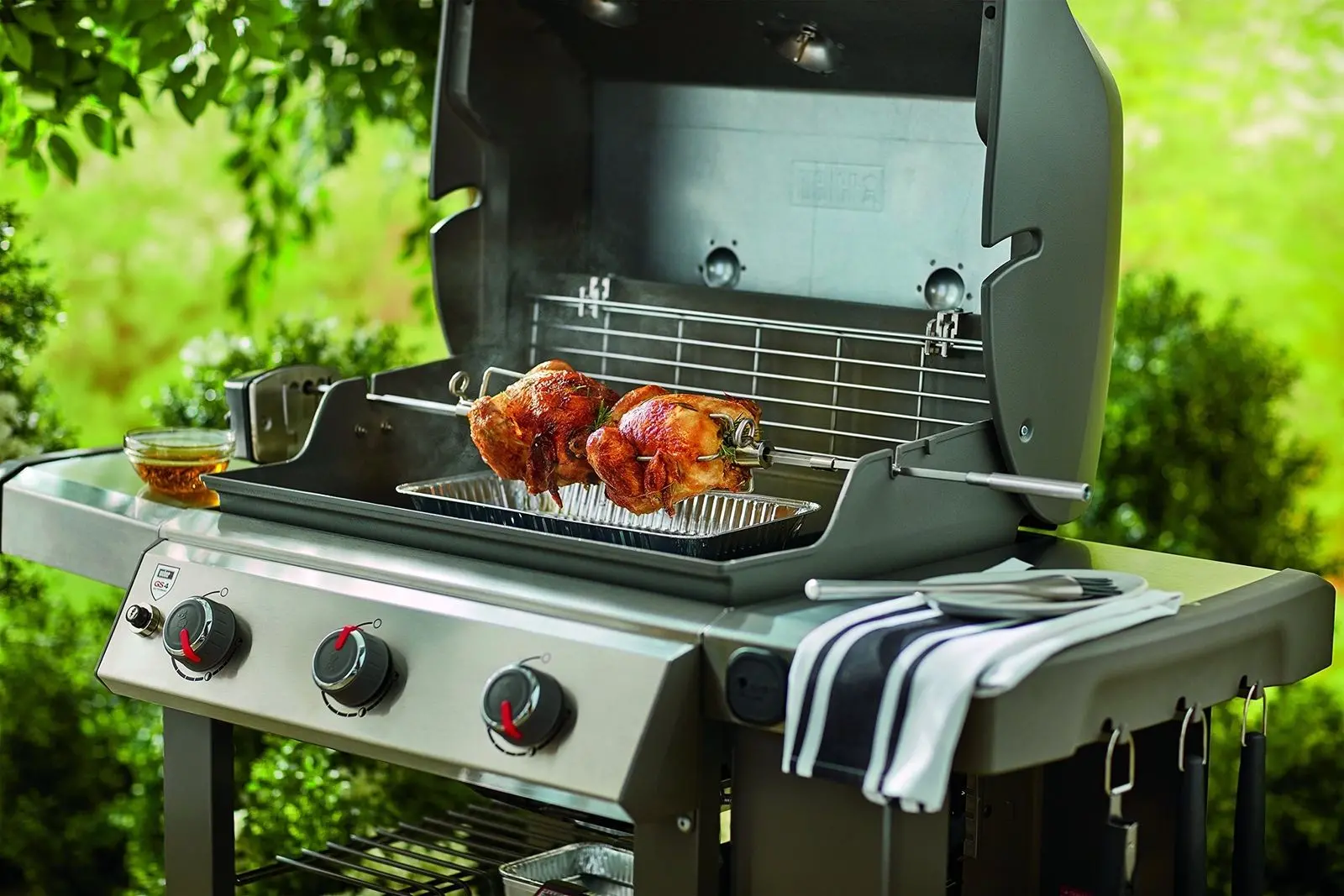 7652 Weber Rotisserie Tool for Genesis II & II LX 2 & 3 Burner Grills   -2
