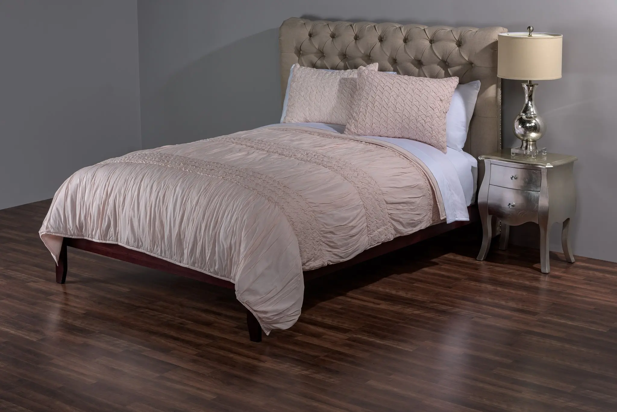 Carly Petal Pink Cotton Twin Quilt Bedding Collection-1