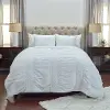 White Cotton Queen Quilt Bedding Collection - Carly