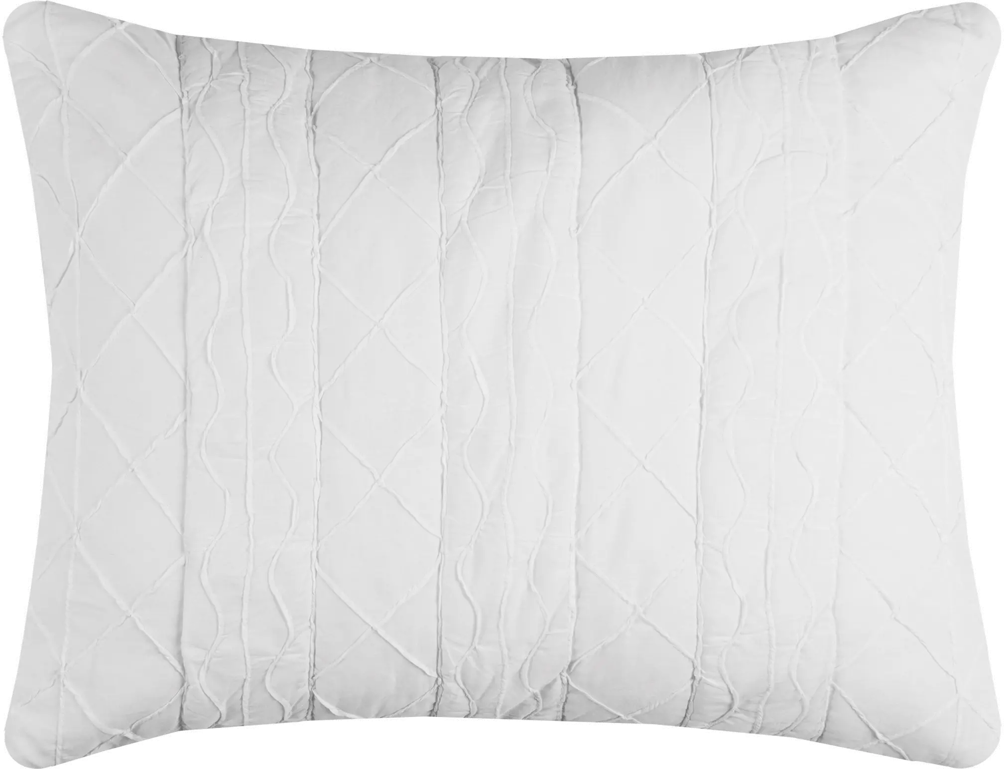 White Standard Sham - Claire Bedding Collection-1