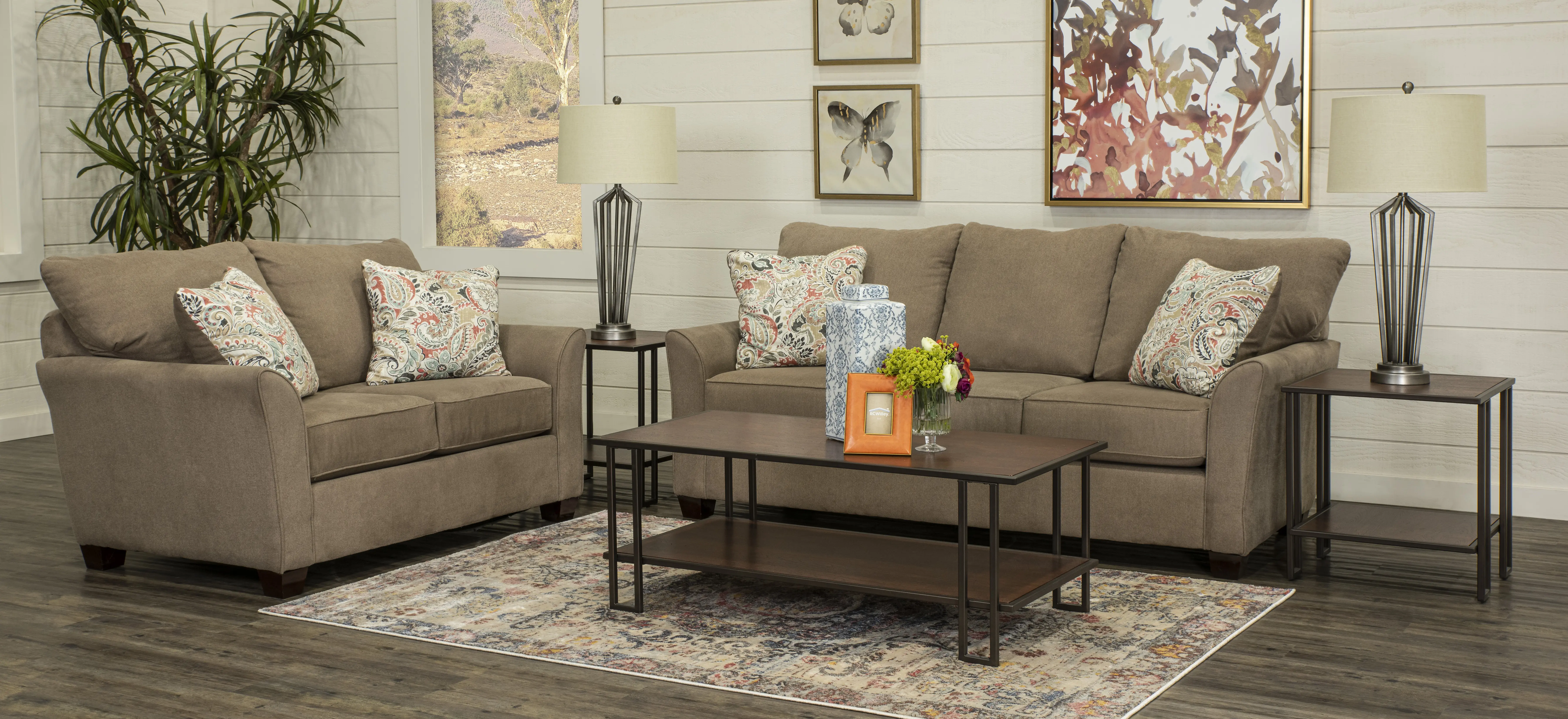 7PC/TARA/PORTBL/SLTL Tara Brown 7 Piece Living Room Set-2