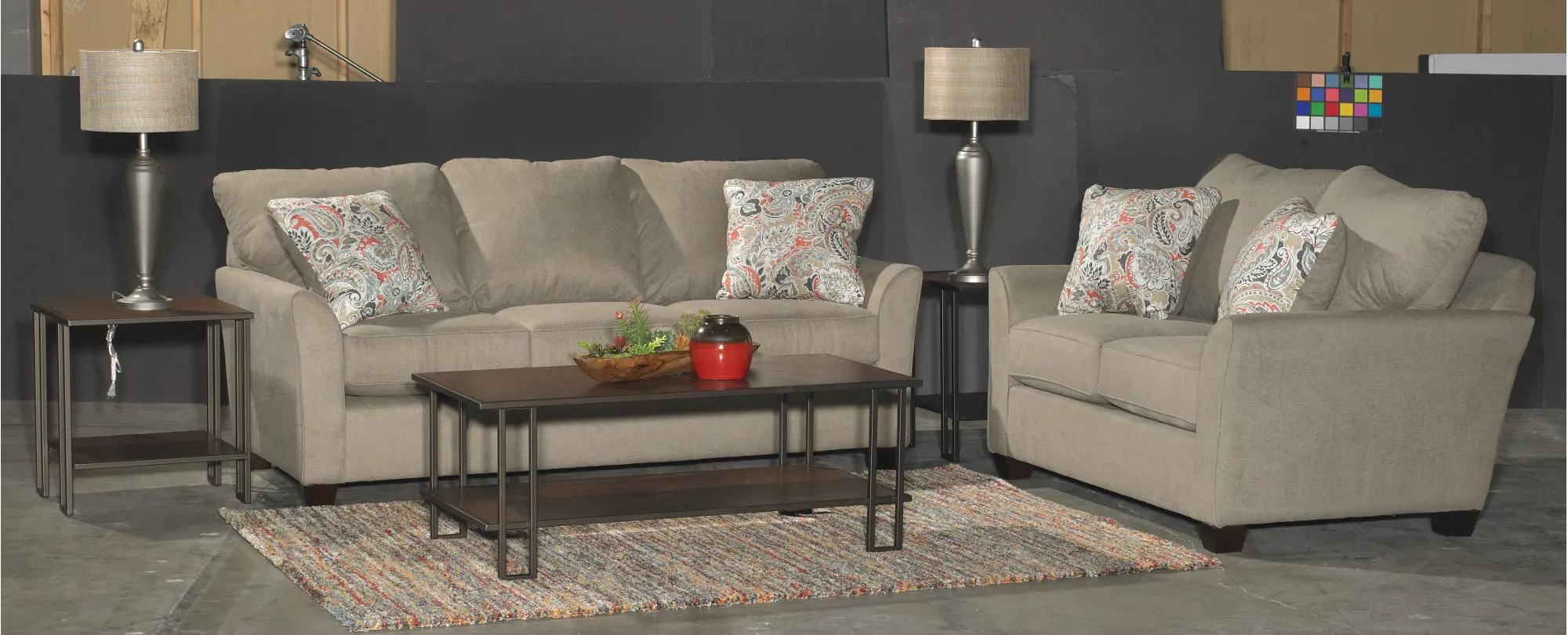 7PC/TARA/PORTBL/SLTL Tara Brown 7 Piece Living Room Set-3