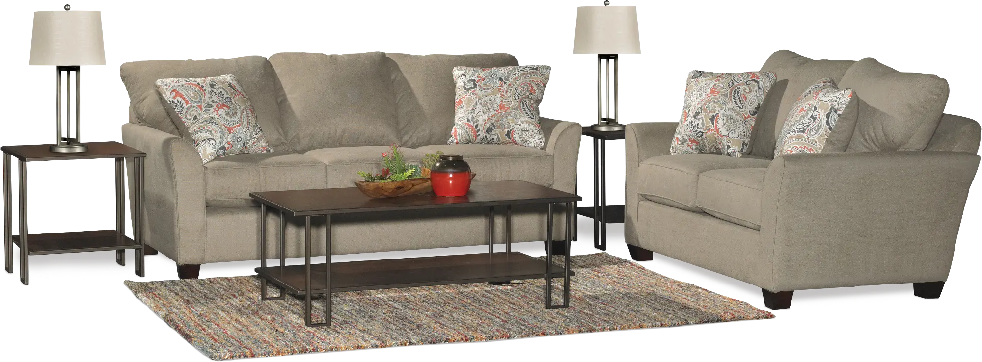 7PC/TARA/PORTBL/SLTL Tara Brown 7 Piece Living Room Set-5