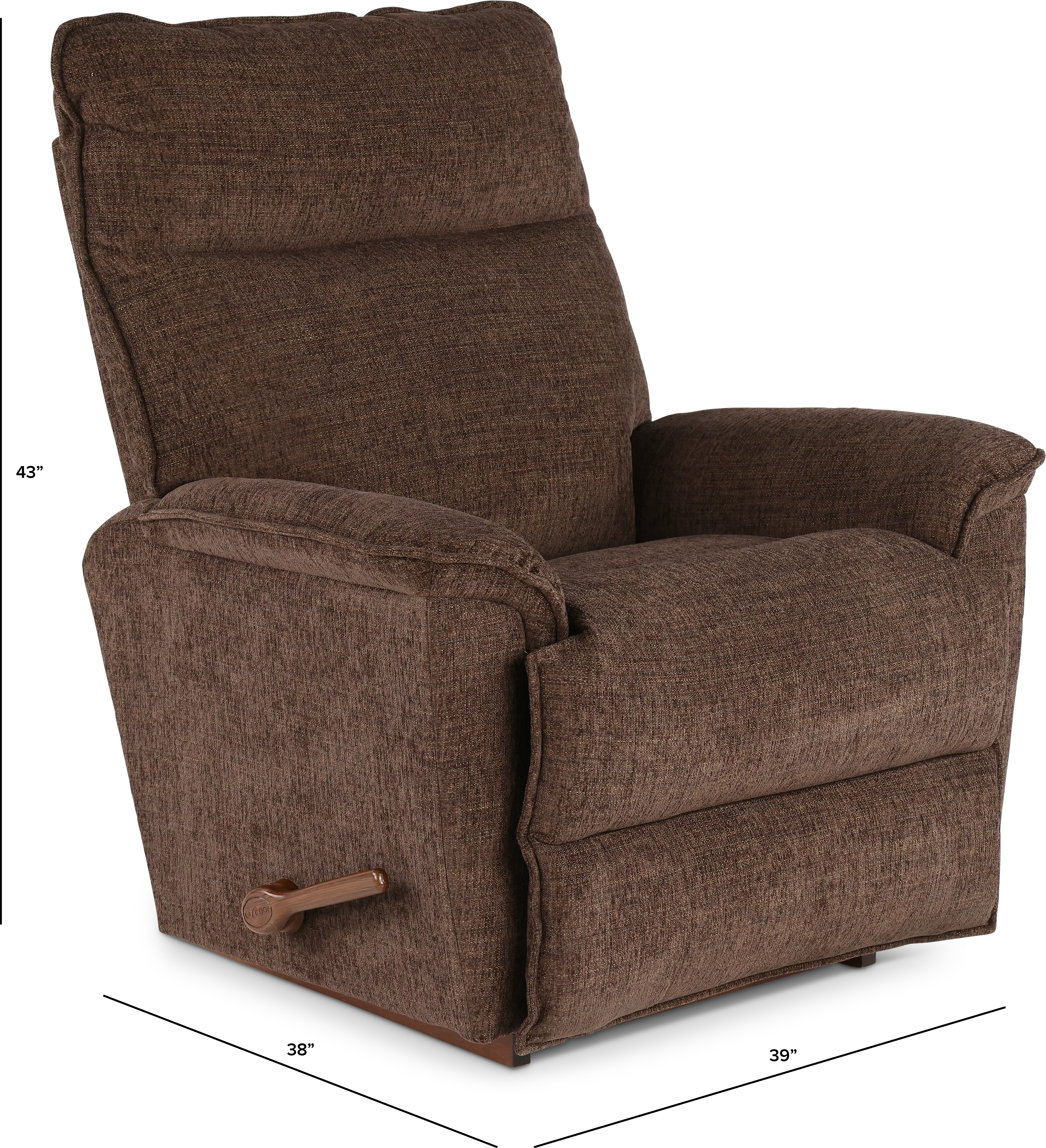 010706/C144678 Jay Victorious Java Brown Manual Rocker Recliner-3
